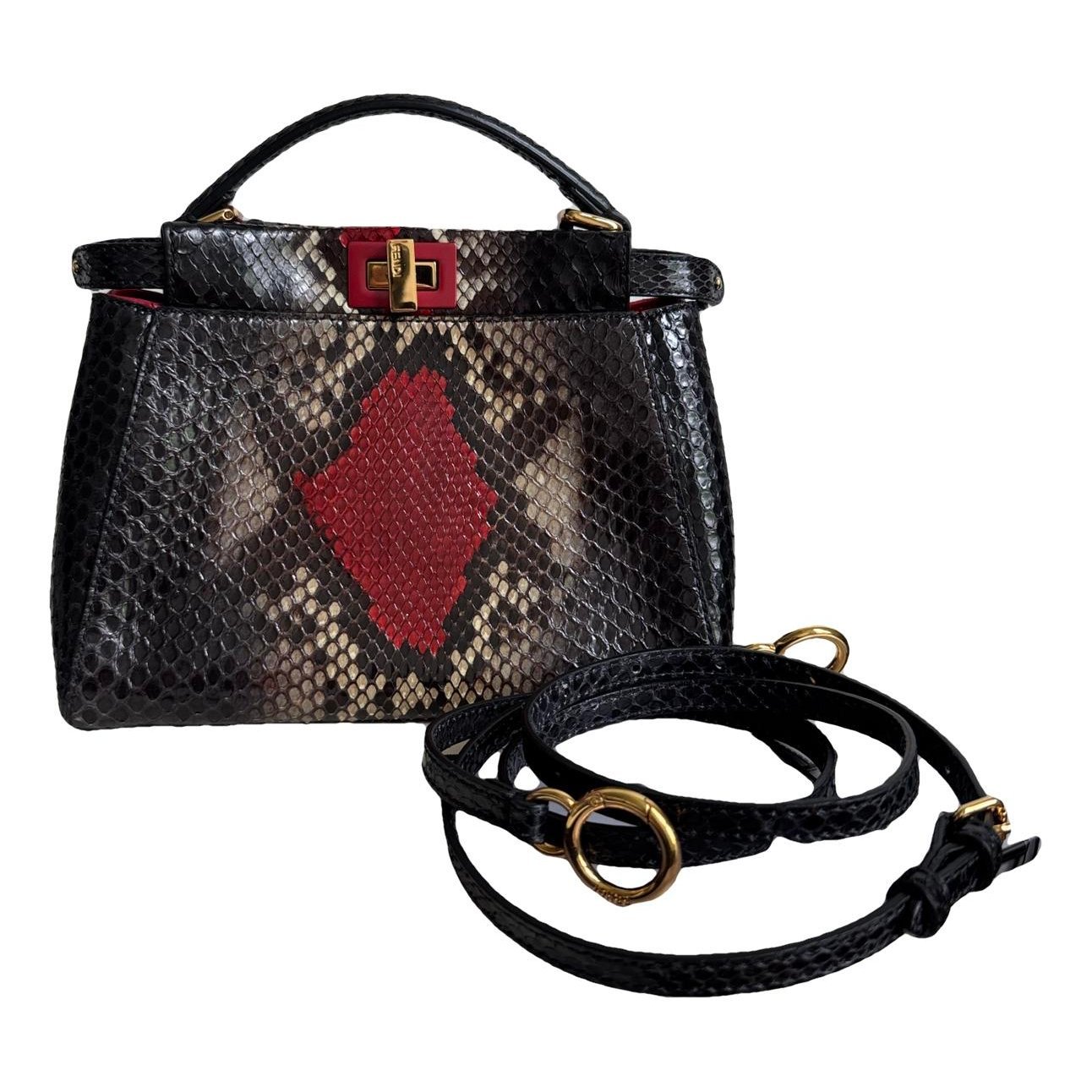 Peekaboo python handbag
