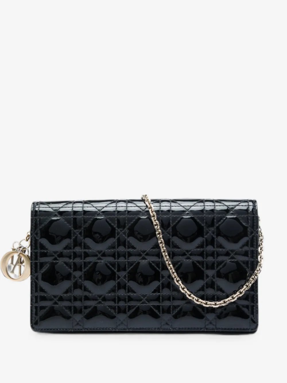 2019 Patent Cannage Lady Dior Chain Convertible Clutch crossbody bag