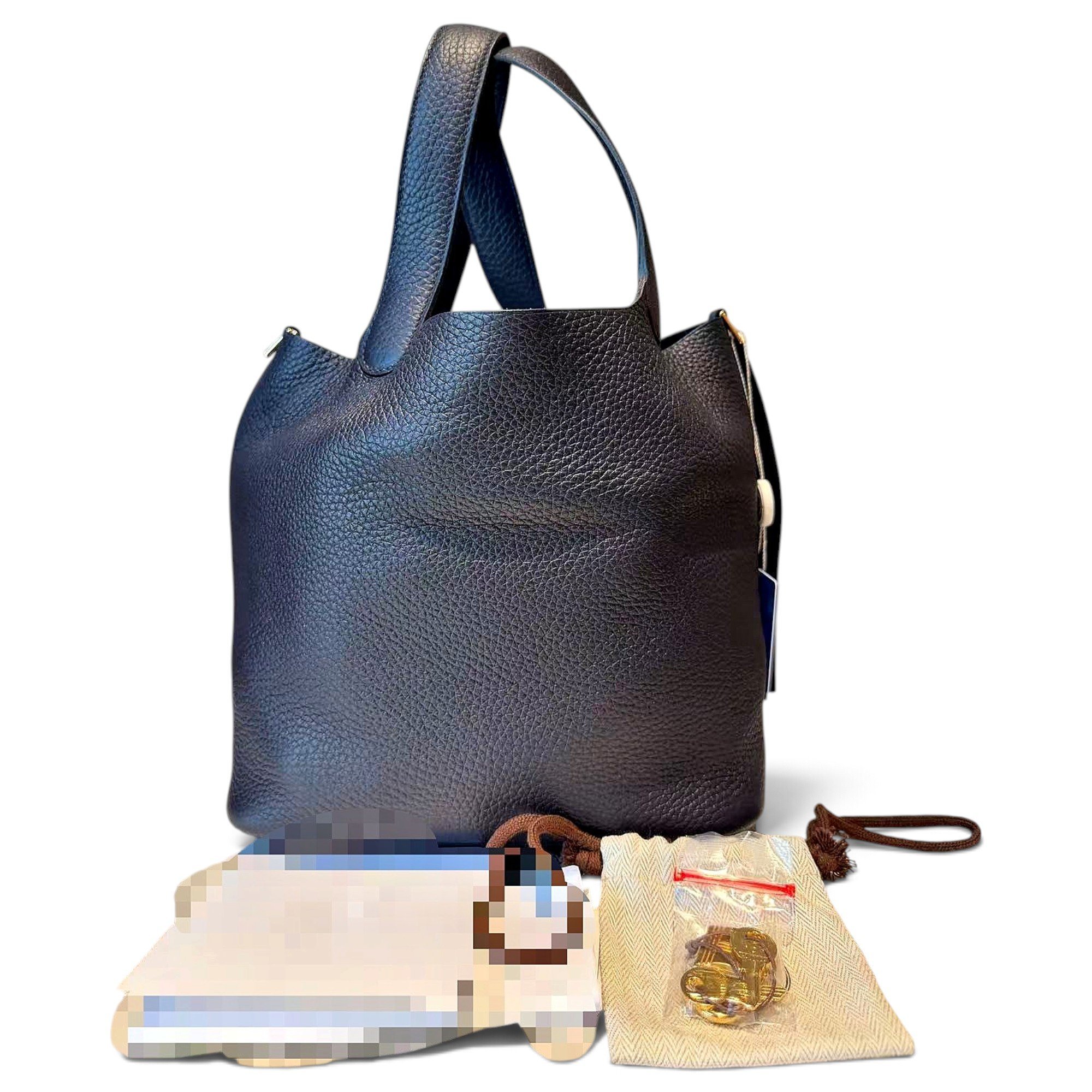 Picotin leather handbag