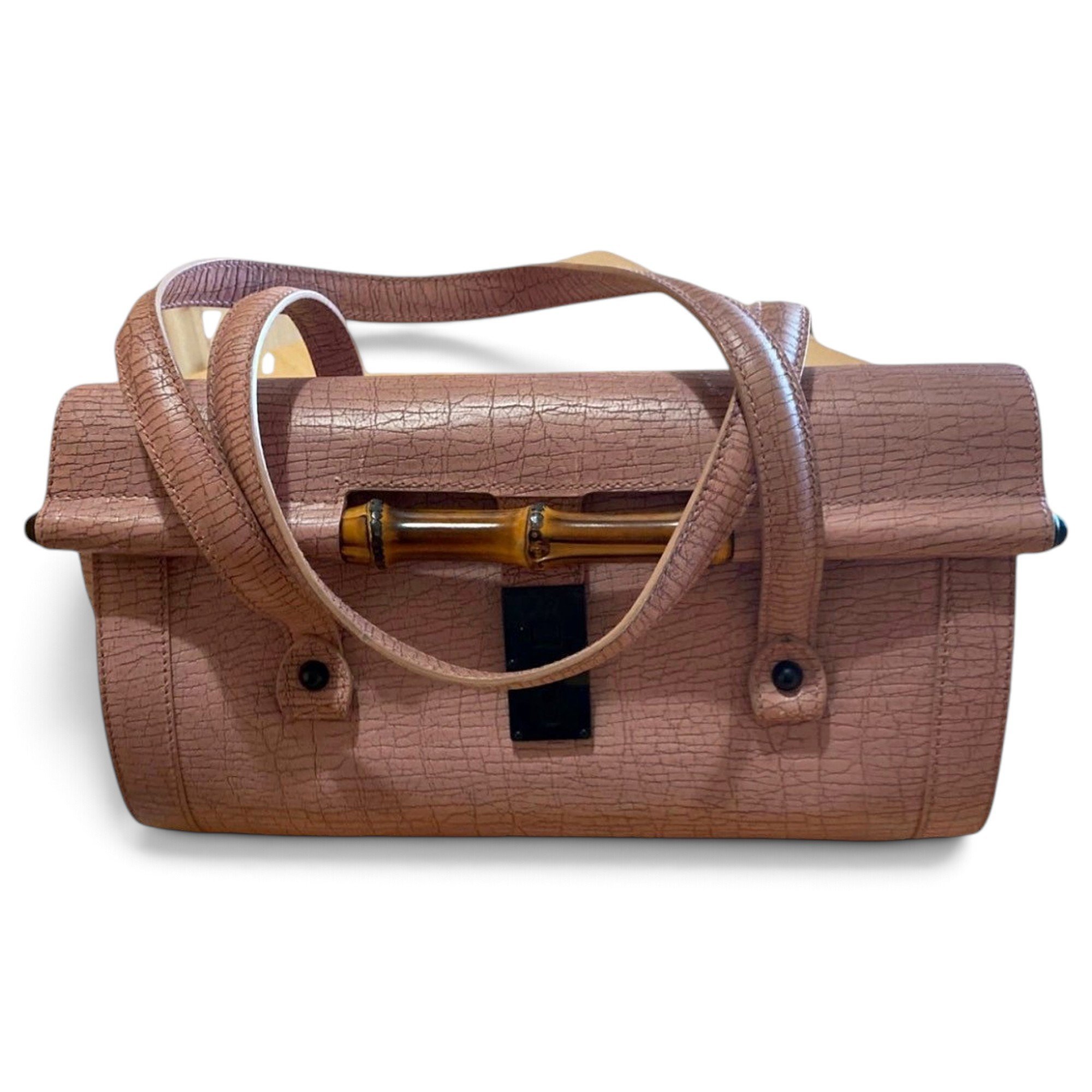 Bamboo Bullet leather handbag
