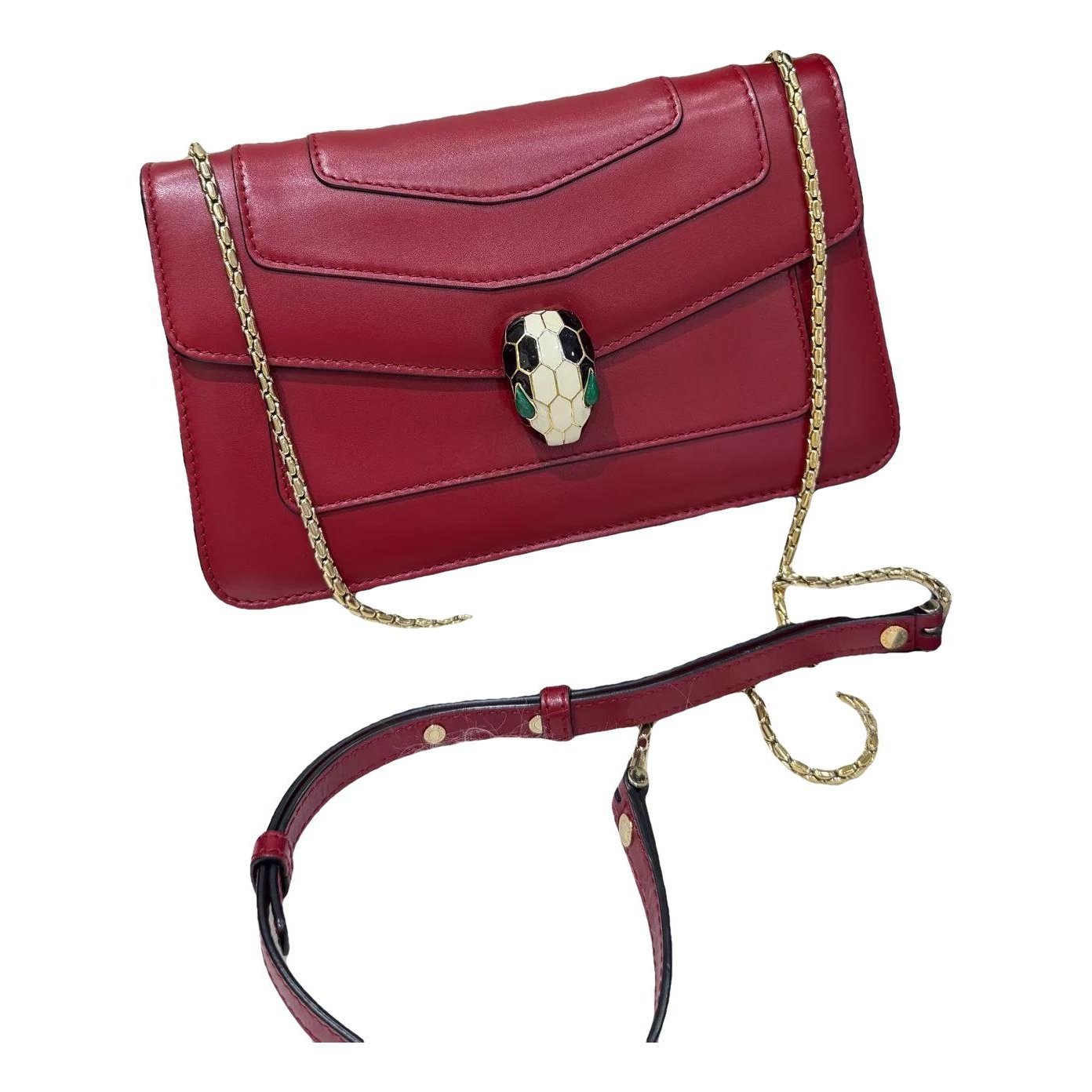 Serpenti leather handbag