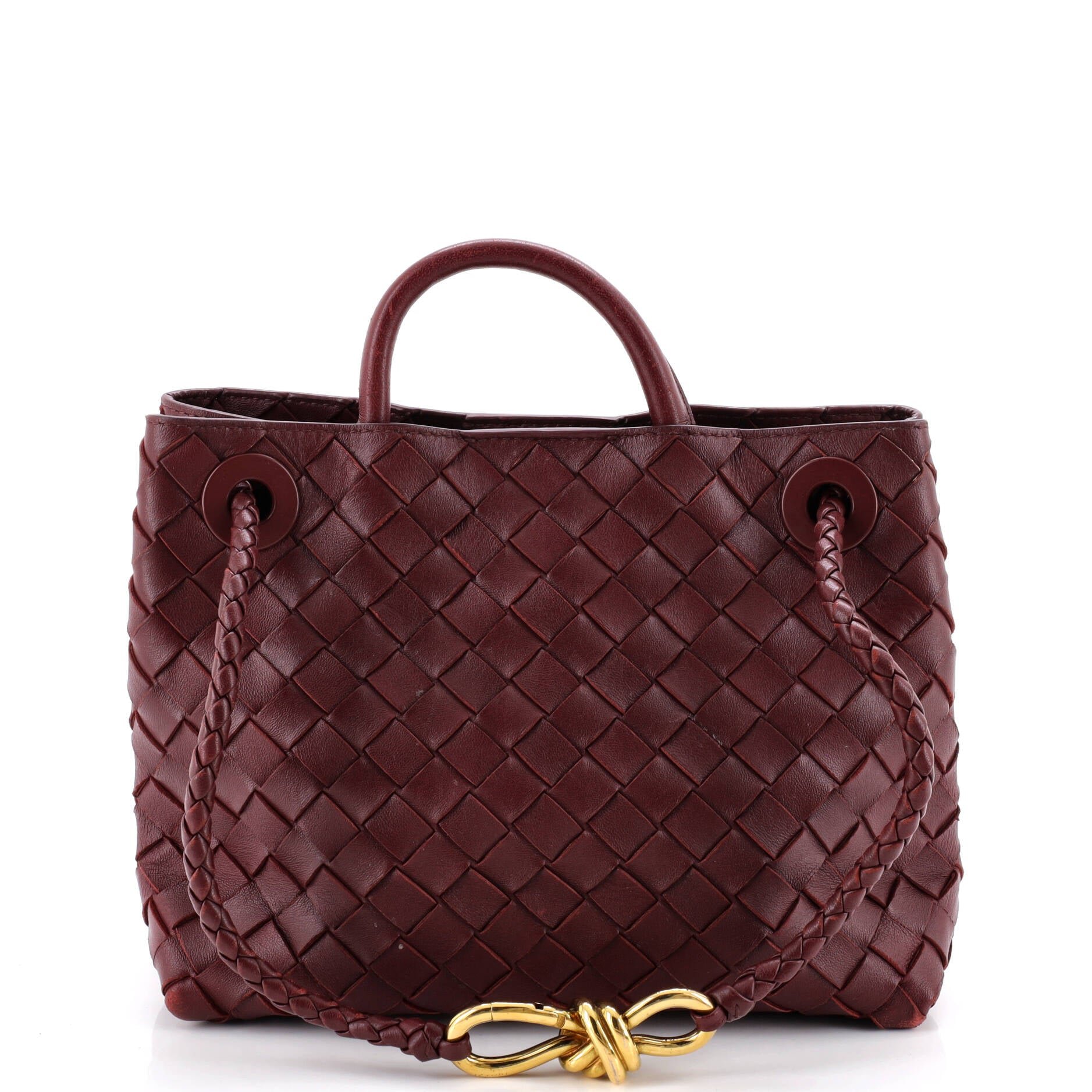 Andiamo Top Handle Bag Intrecciato Nappa Small
