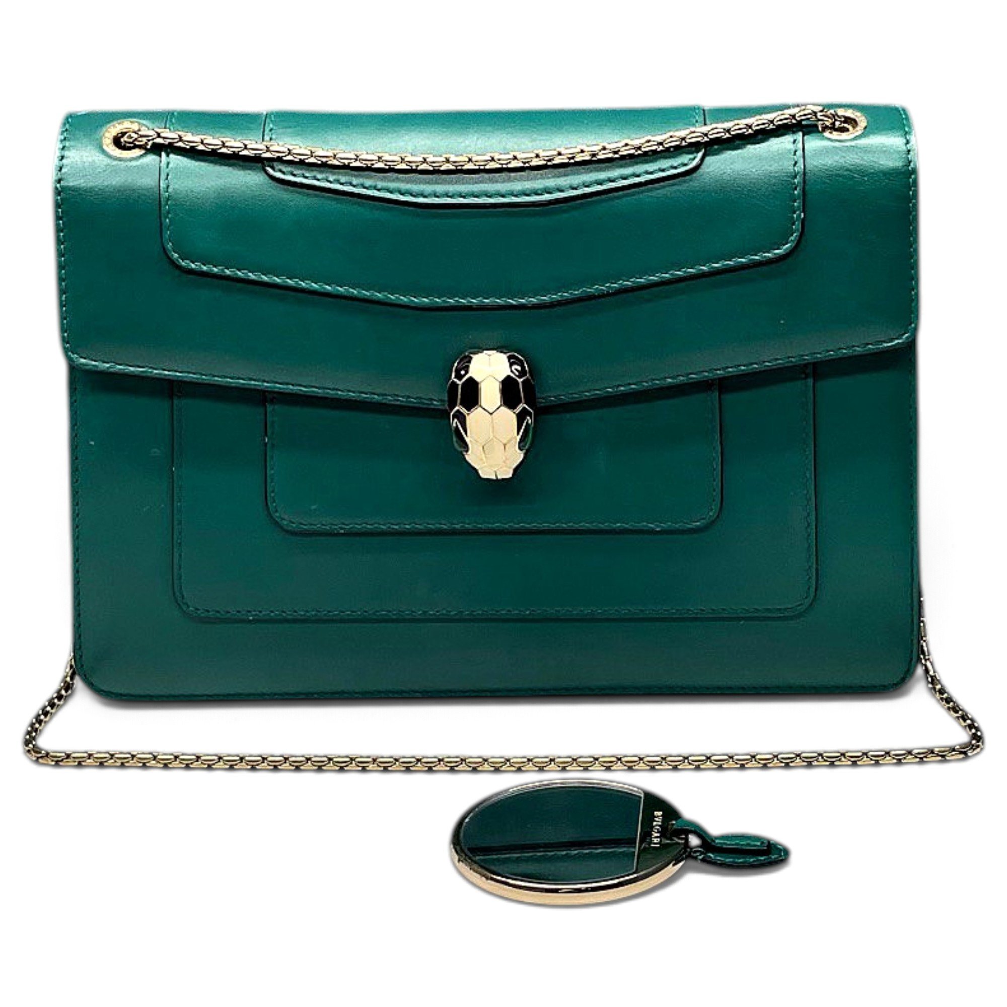 Serpenti leather handbag
