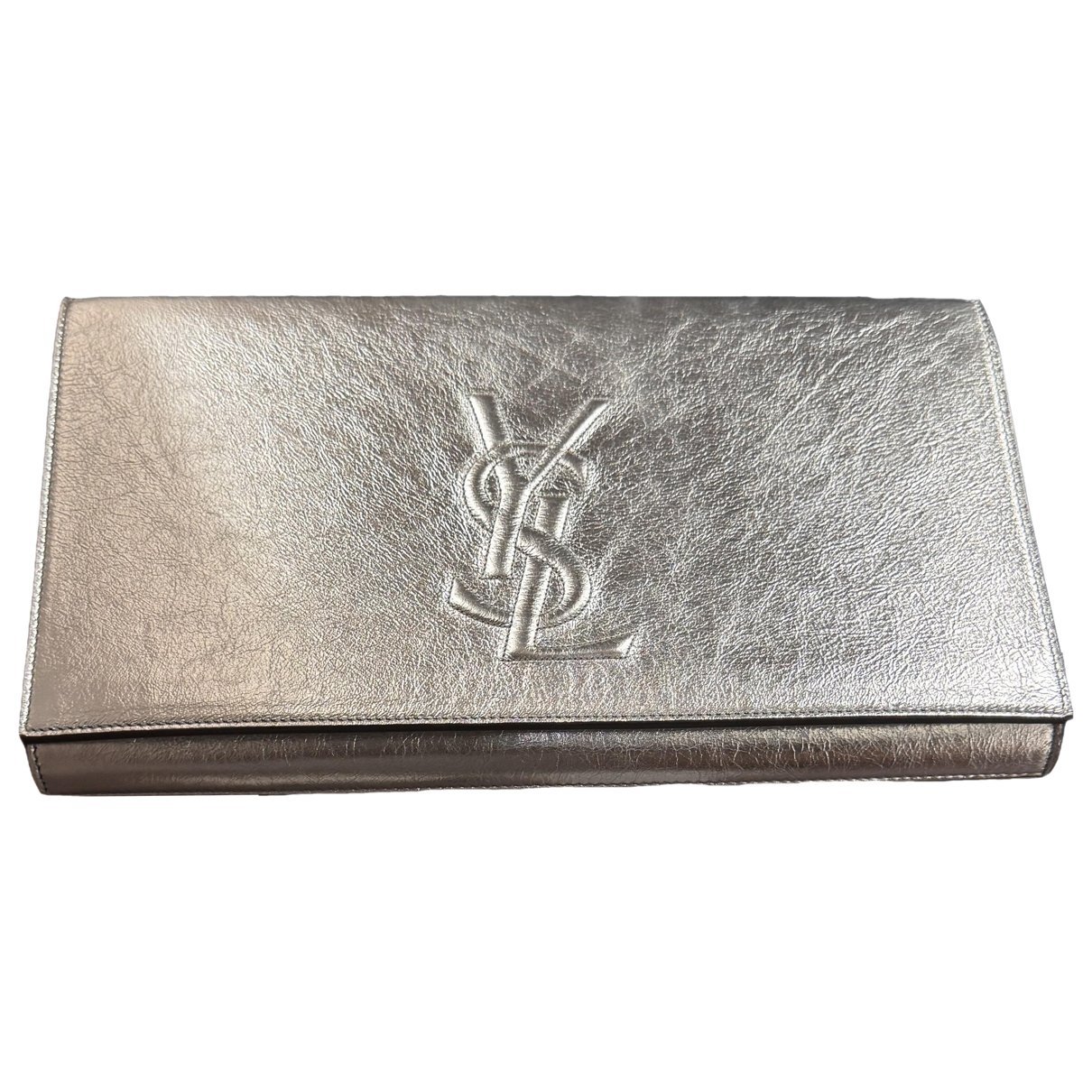 Leather clutch bag