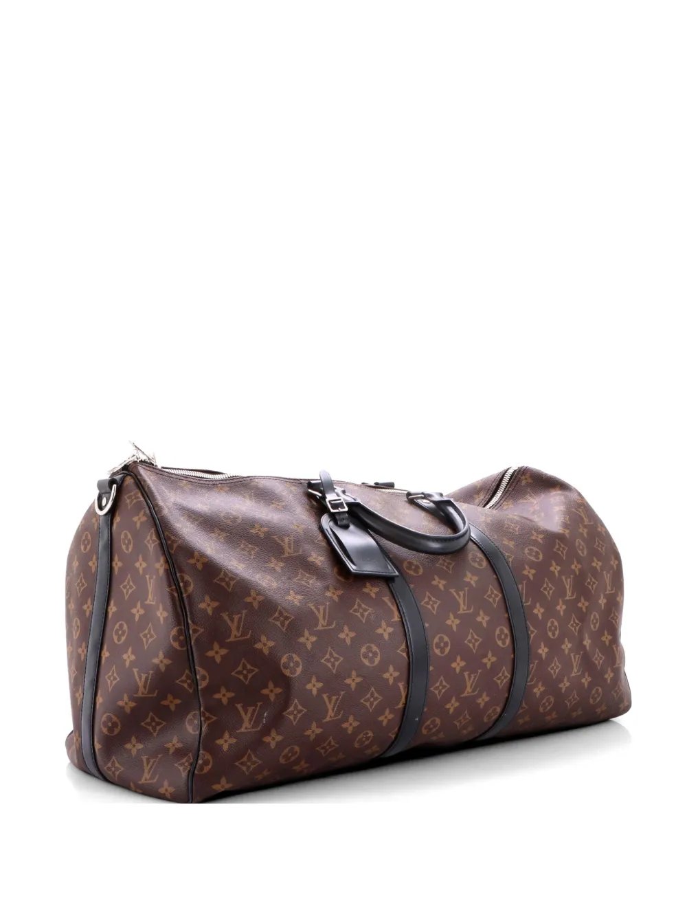 Keepall Bandouliere Bag Macassar Monogram Canvas 55 travel bag
