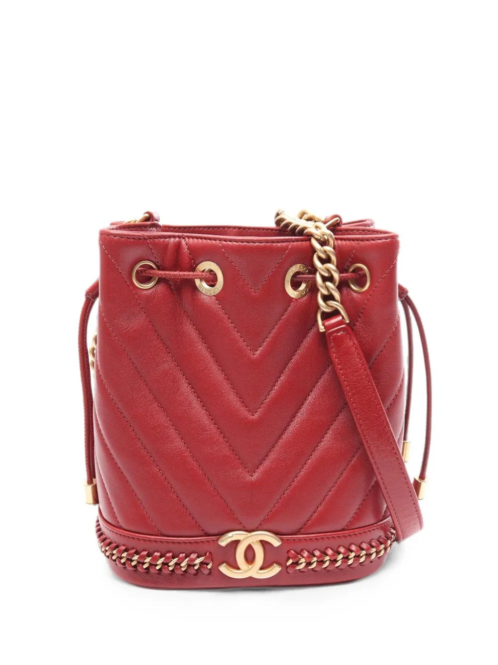 2017-2018 Chevron V-stitch mini bag