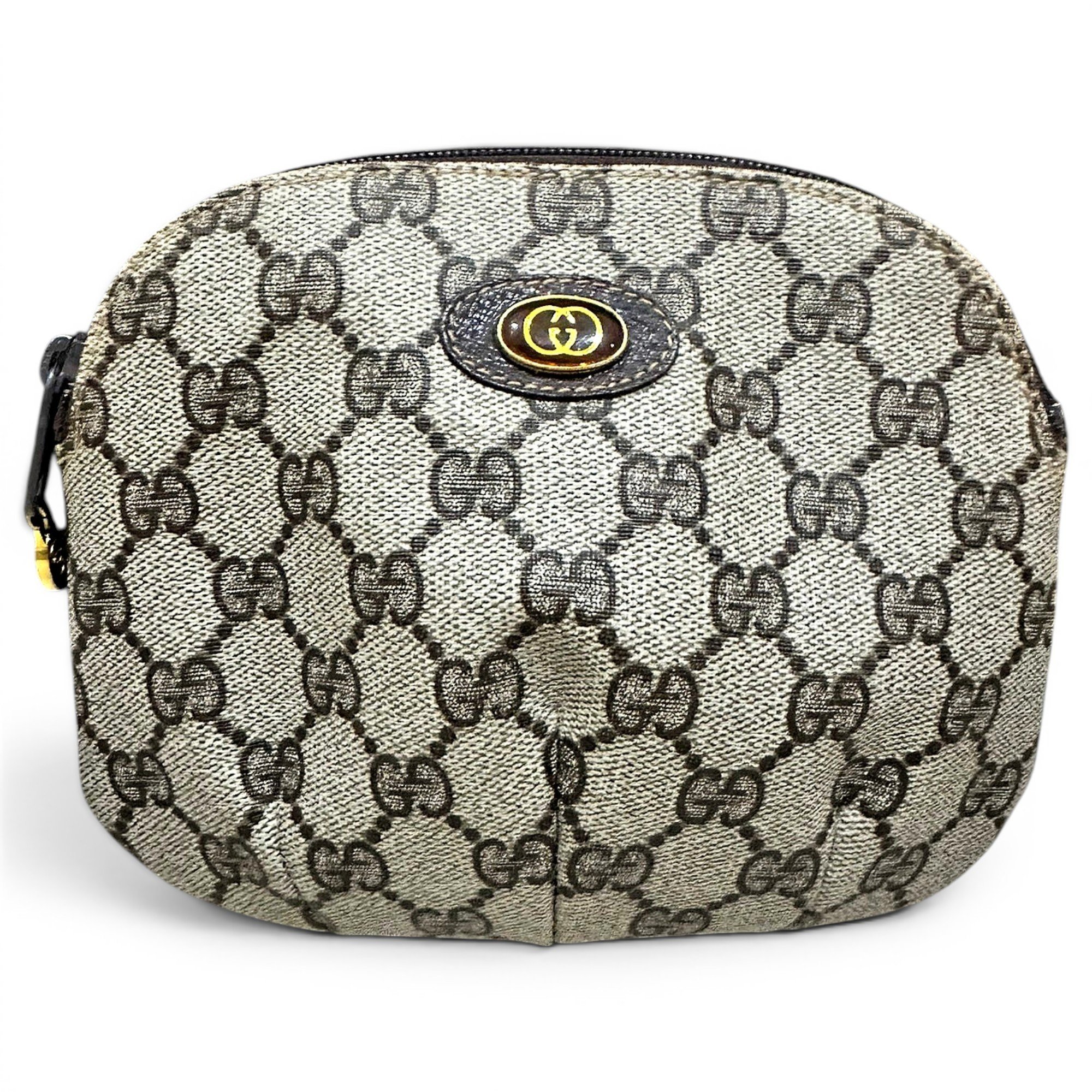 Leather clutch bag