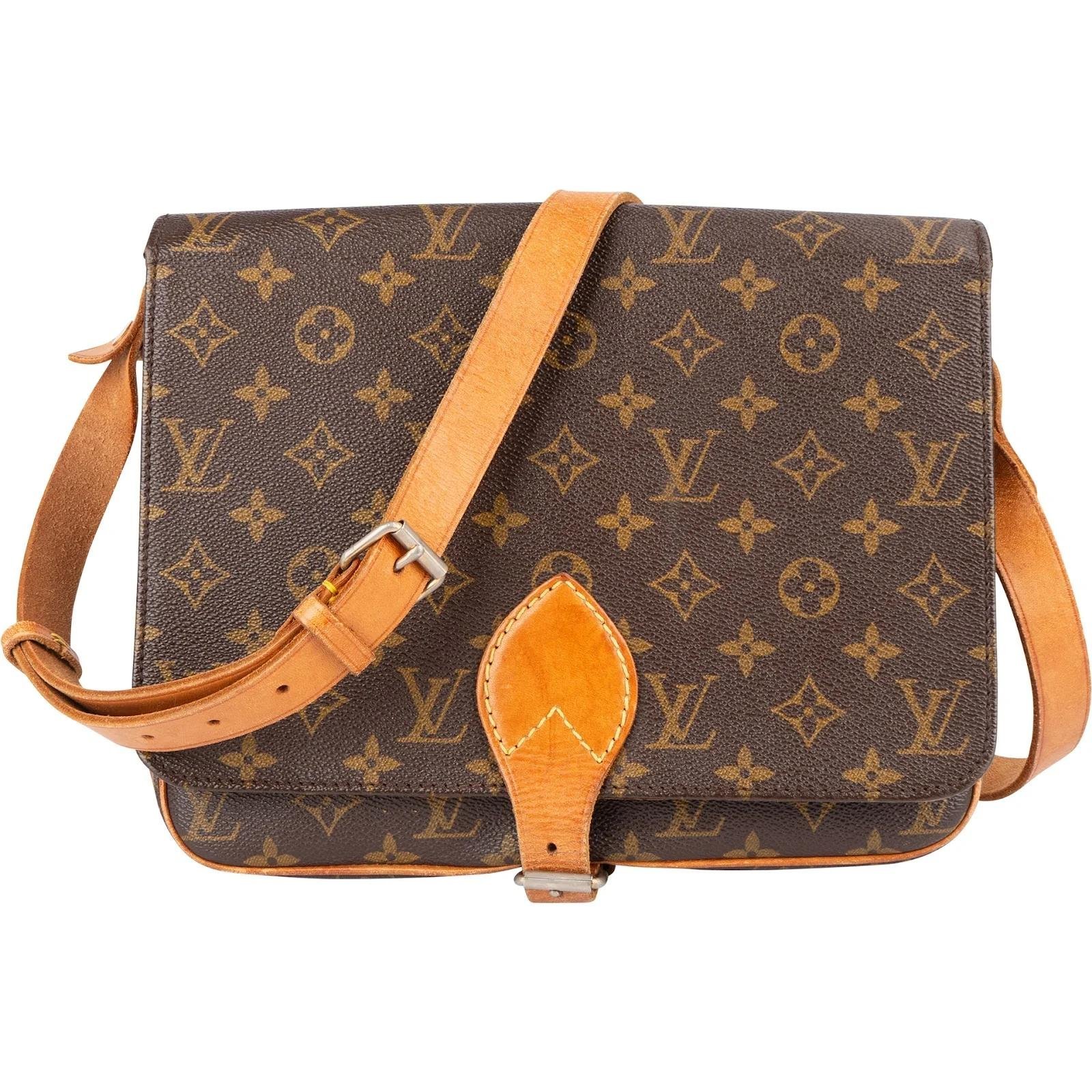 Cartouchière leather crossbody bag