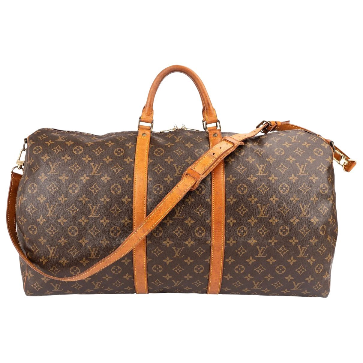 Keepall leather travel bag
