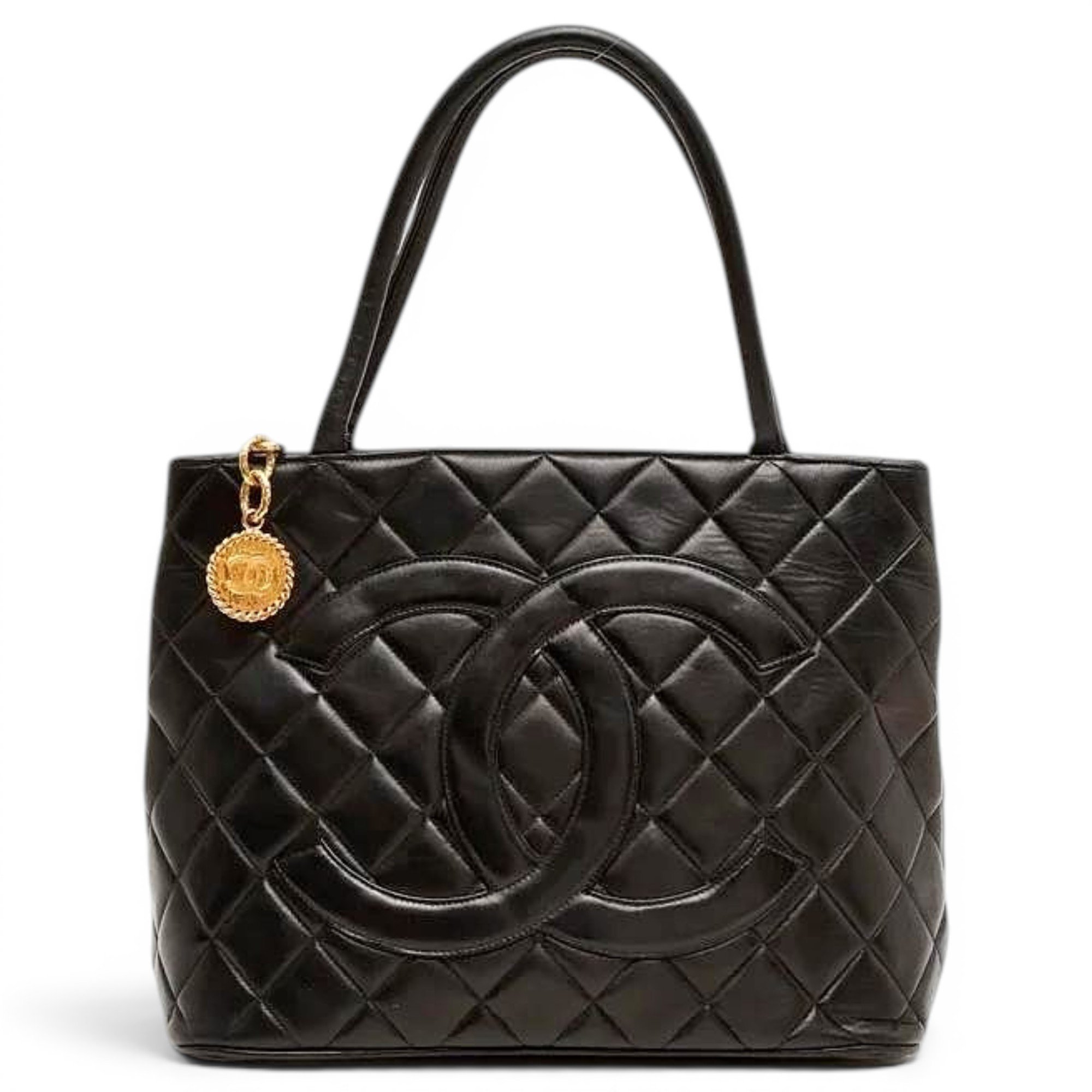 Médaillon leather tote