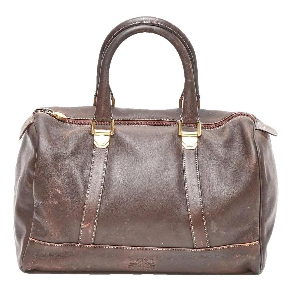Anagram leather handbag