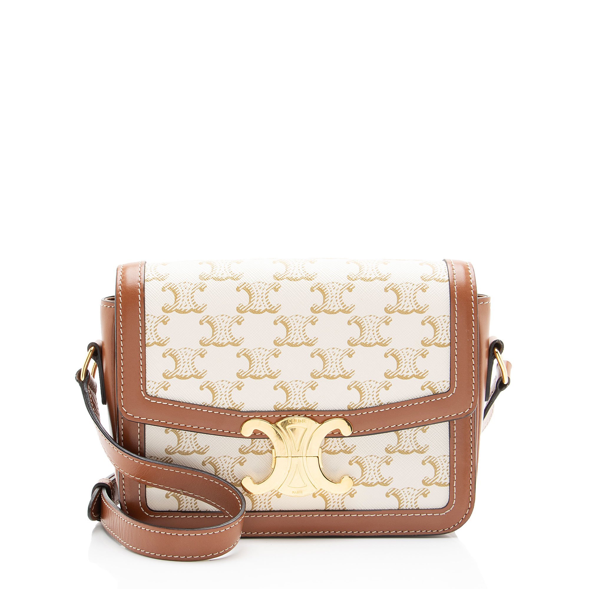 Triomphe leather handbag
