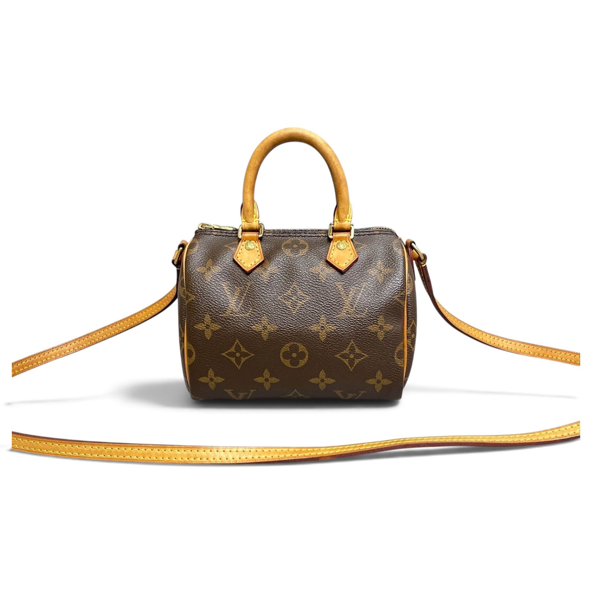 Nano Speedy / Mini HL leather crossbody bag