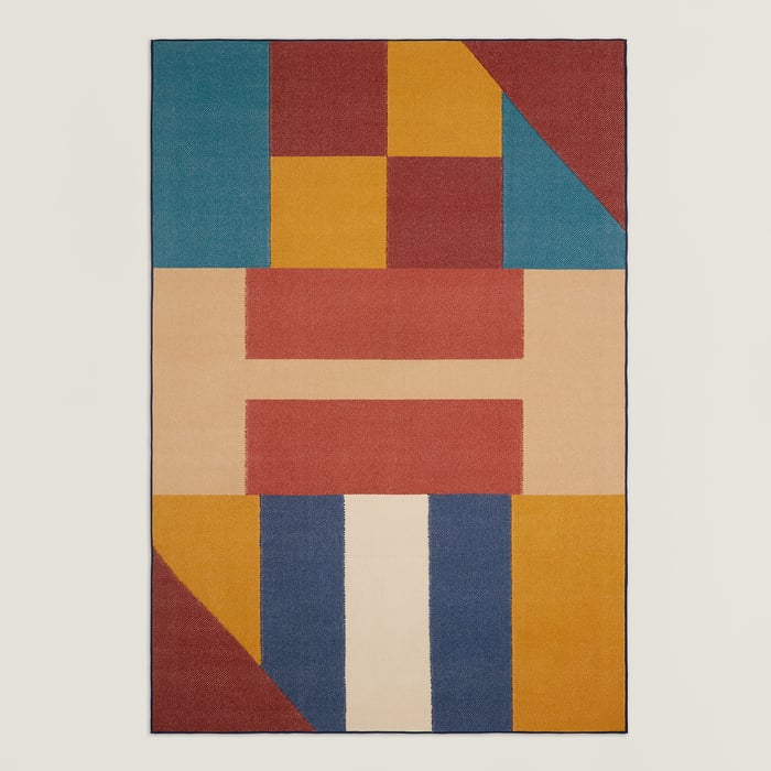Ocre Casaqu'Echiquier Blanket