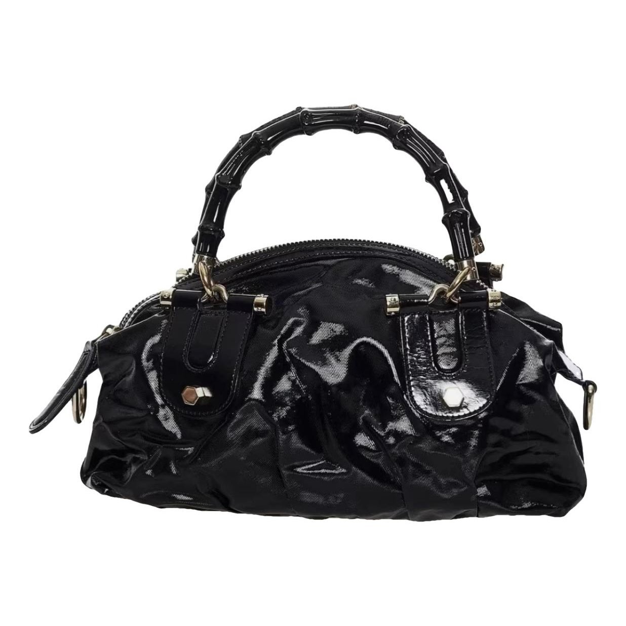 Patent leather handbag