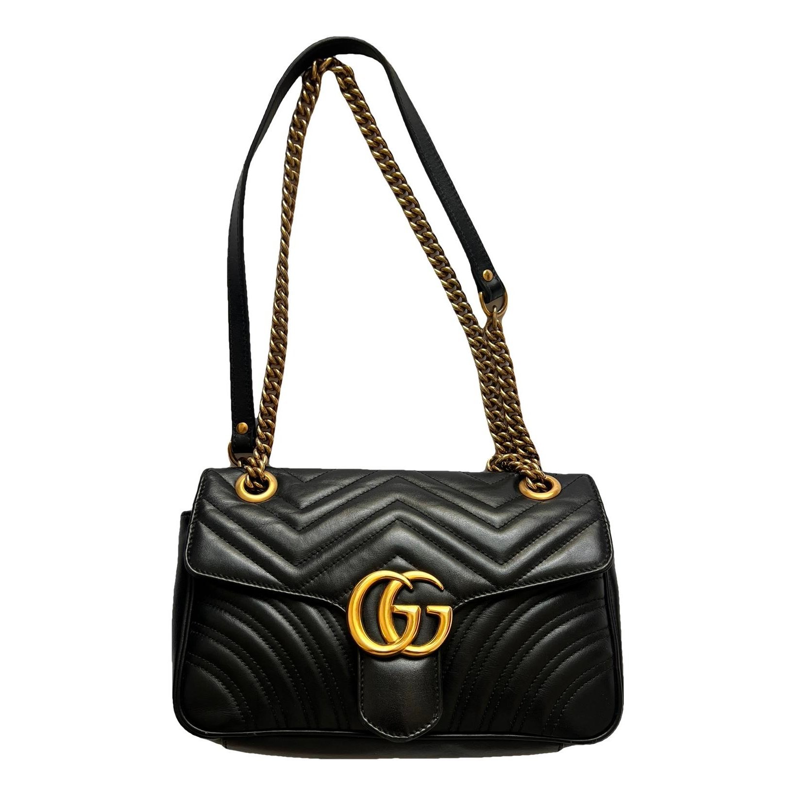 GG Marmont Flap leather crossbody bag