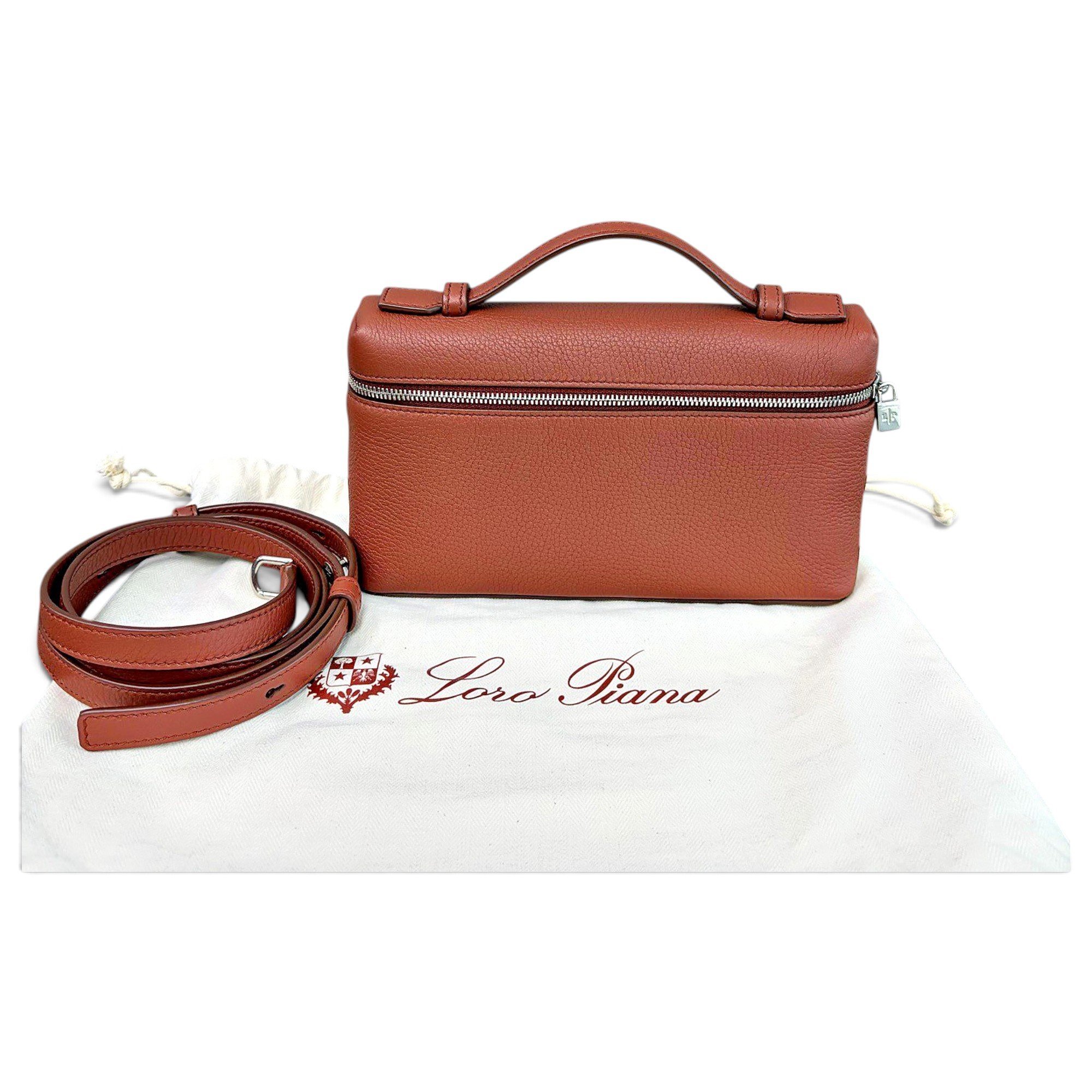 Loro Piana Extra Pocket leather handbag