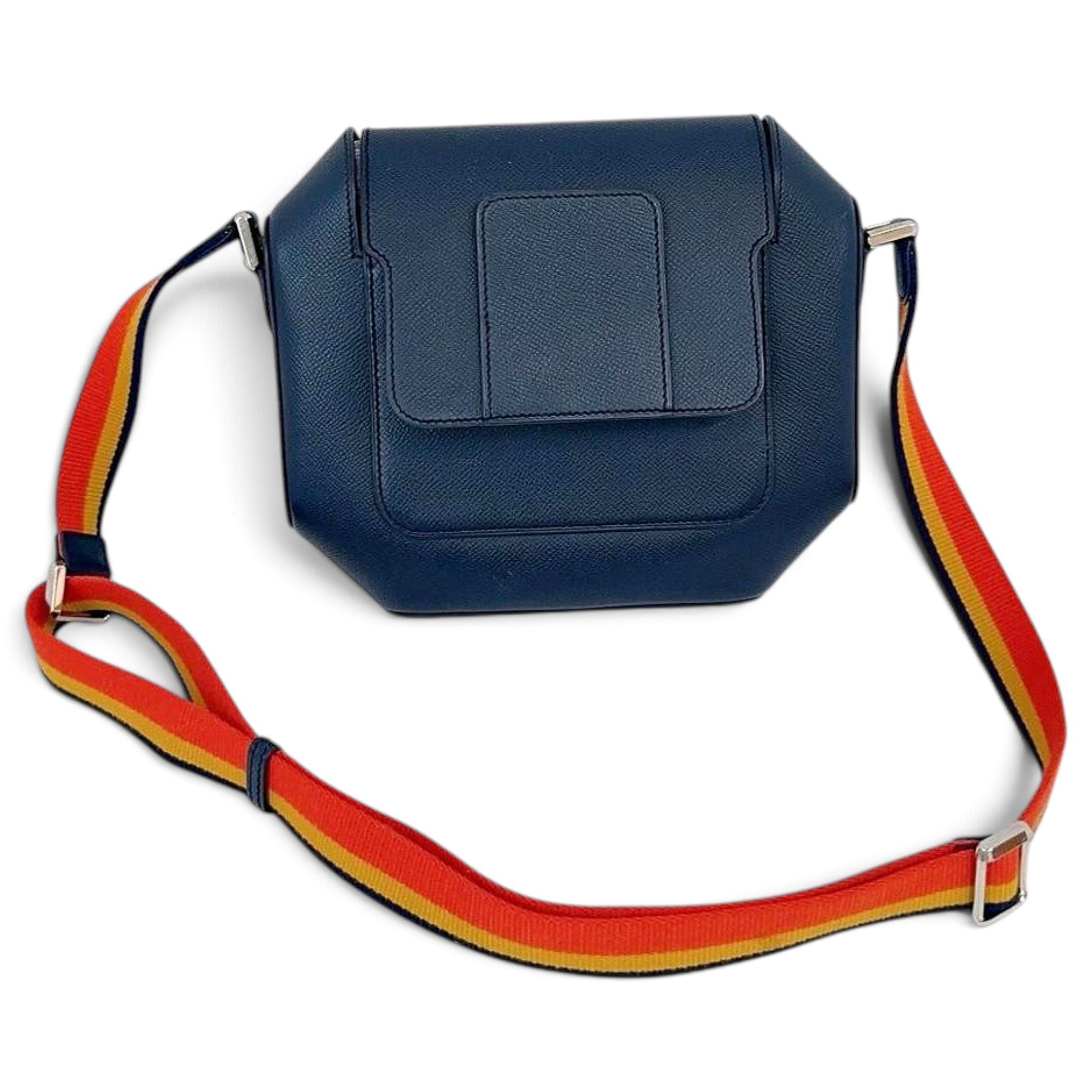Octogone leather handbag