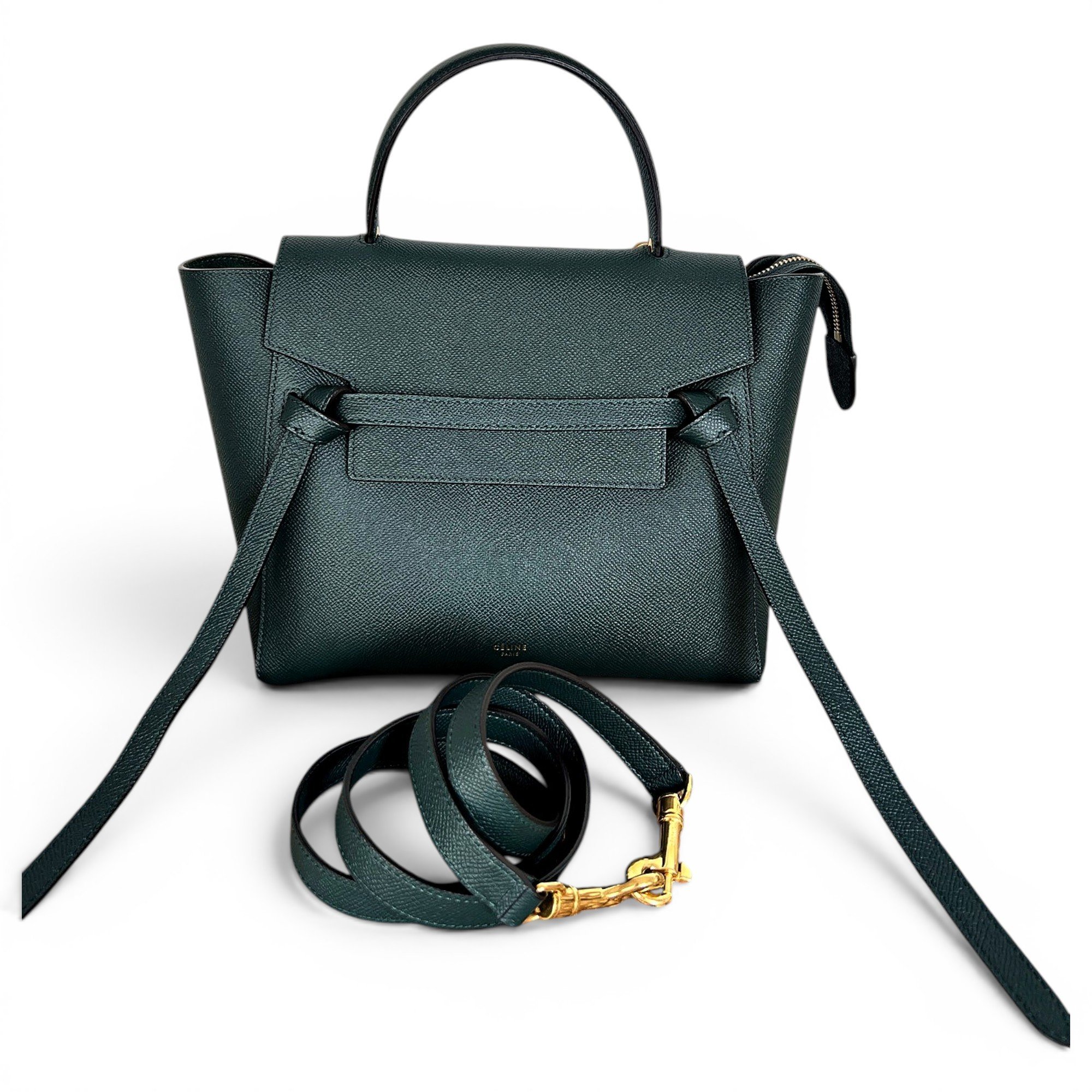 Belt leather handbag