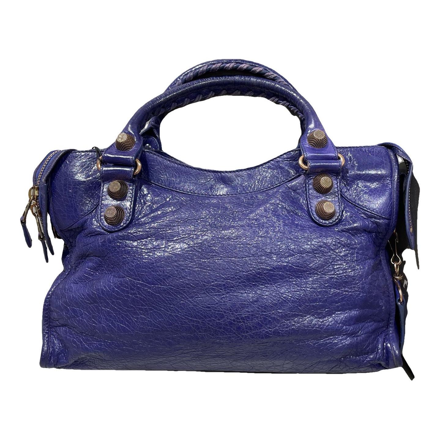 City leather handbag