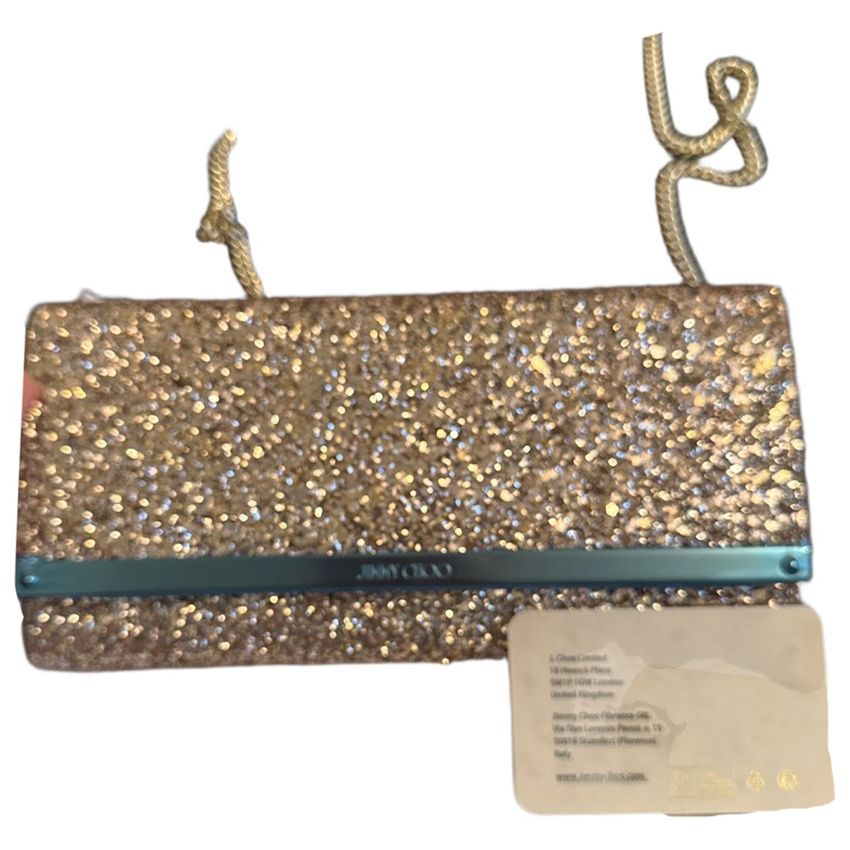 Sweetie glitter clutch bag
