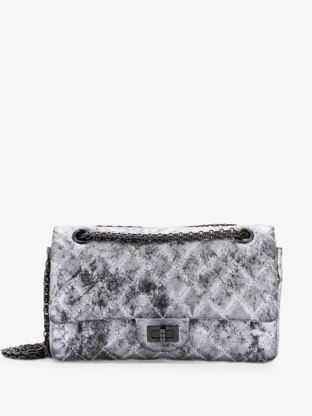 Reissue 2.55 Flap Bag Quilted Metallic Caviar 226 shoulder bag