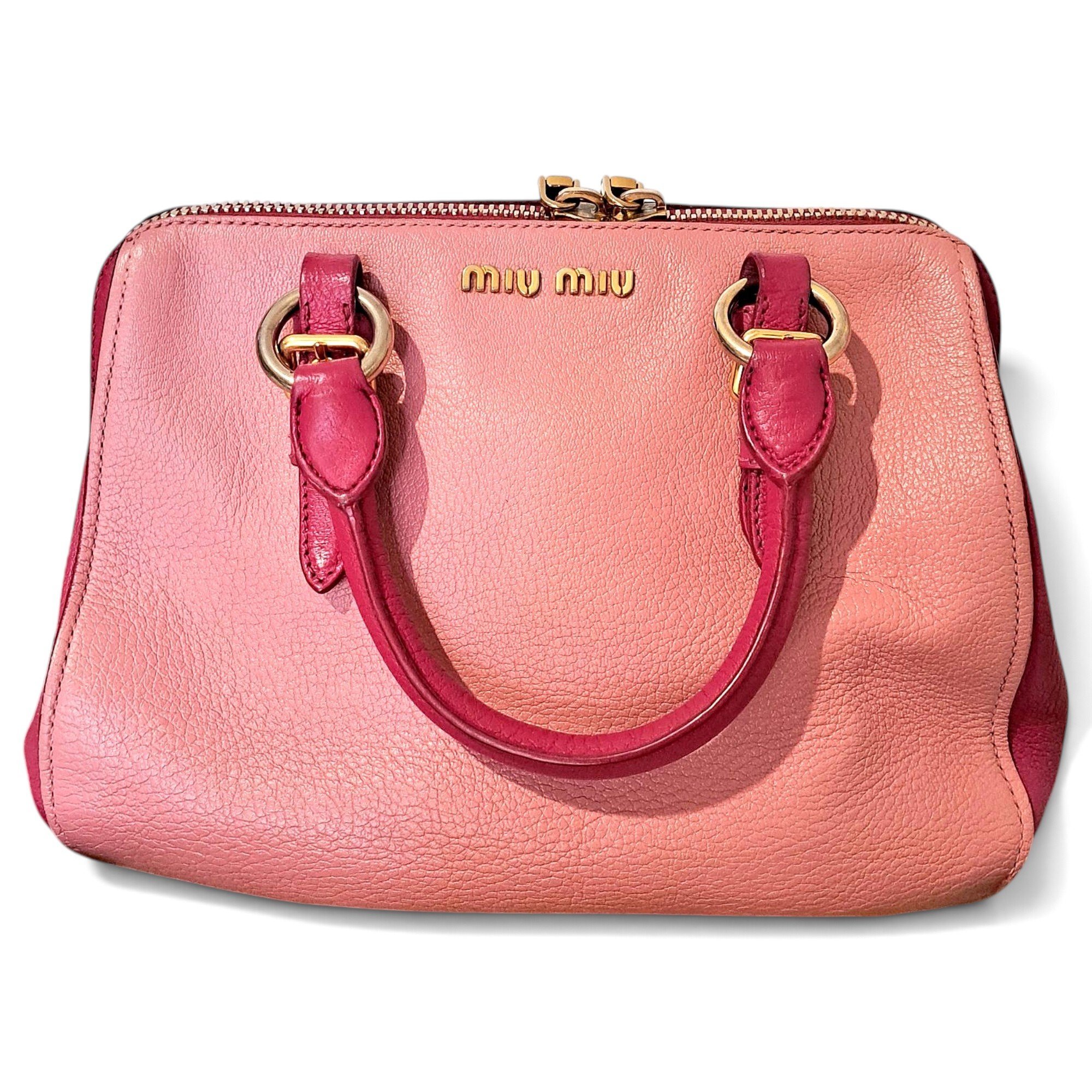 Madras leather handbag