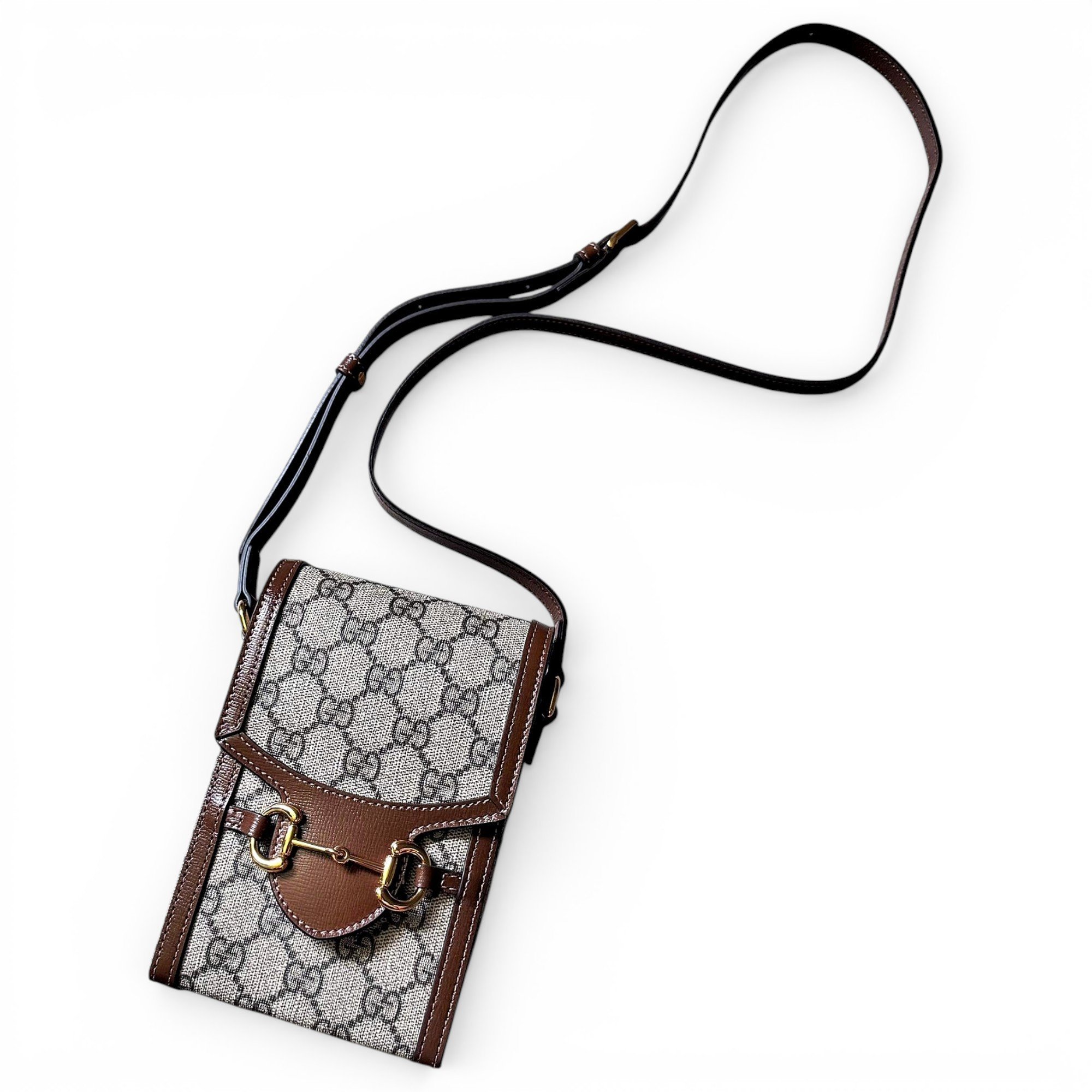 Horsebit 1955 Vertical leather crossbody bag