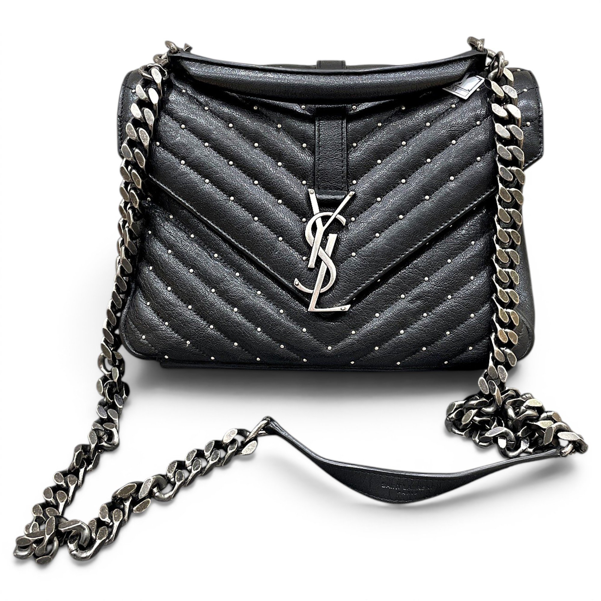 Collége monogramme leather handbag