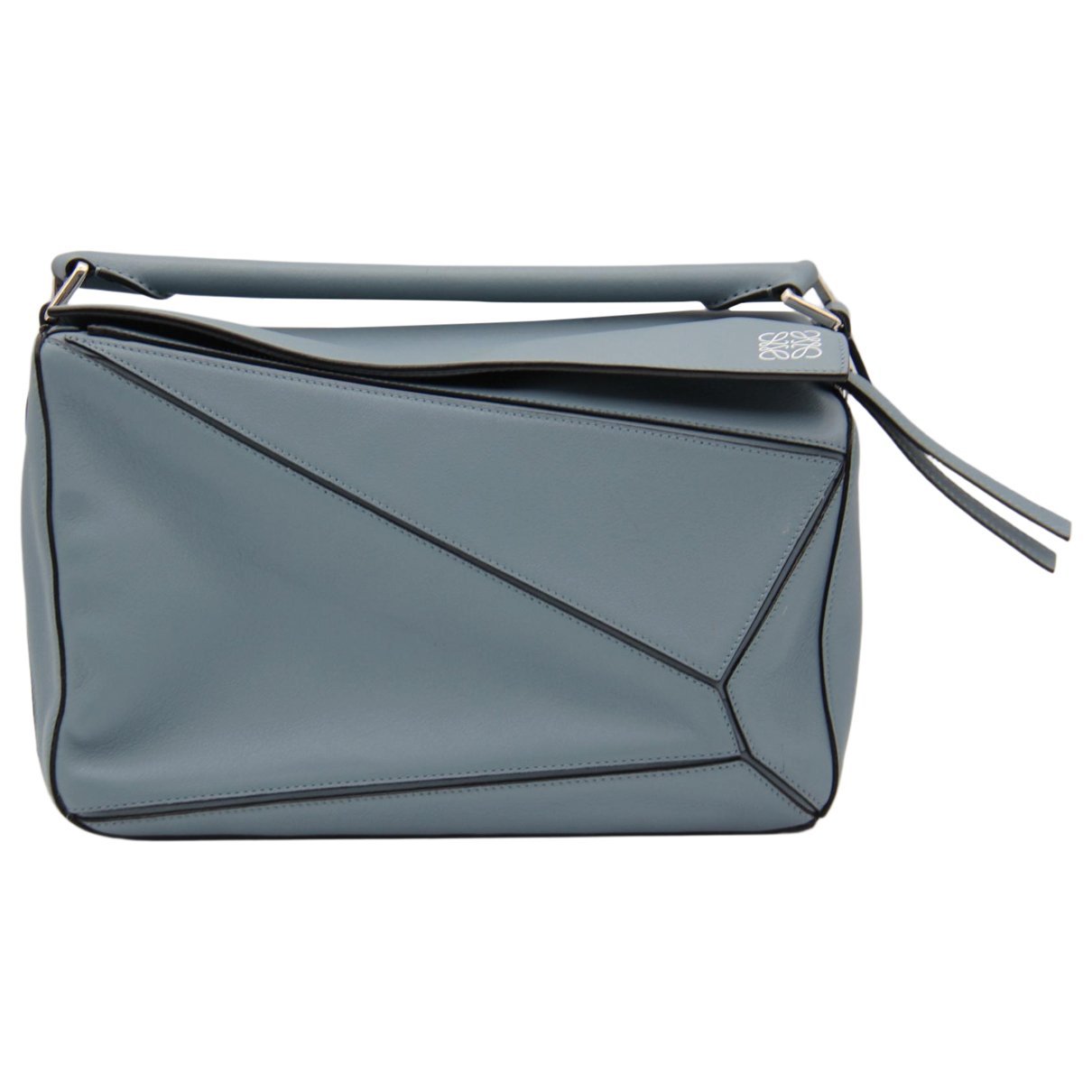 Puzzle leather handbag