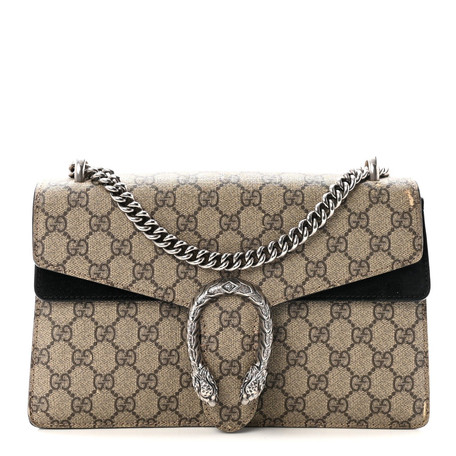 Gucci GG Supreme Monogram Small Dionysus Shoulder Bag Black