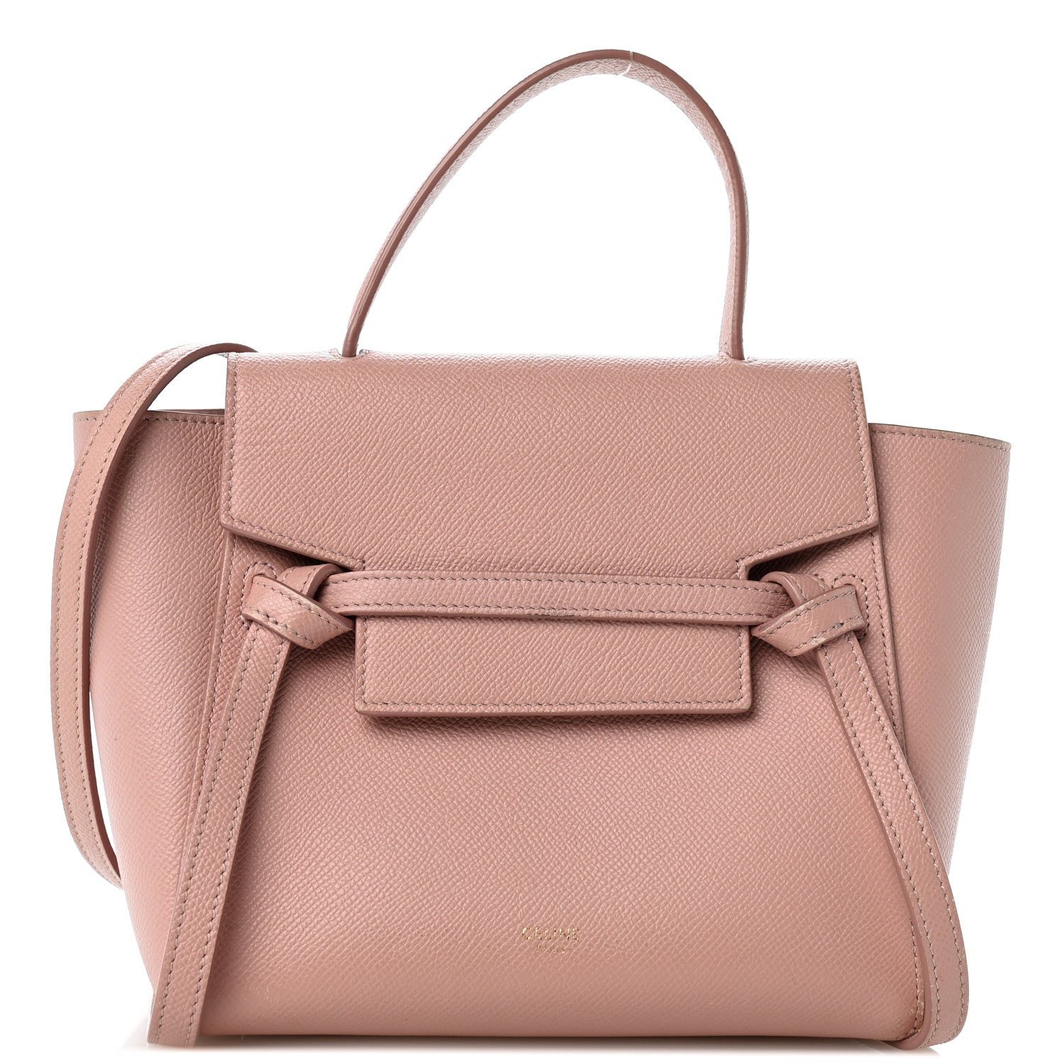 Celine Grained Calfskin Nano Belt Bag Vintage Pink