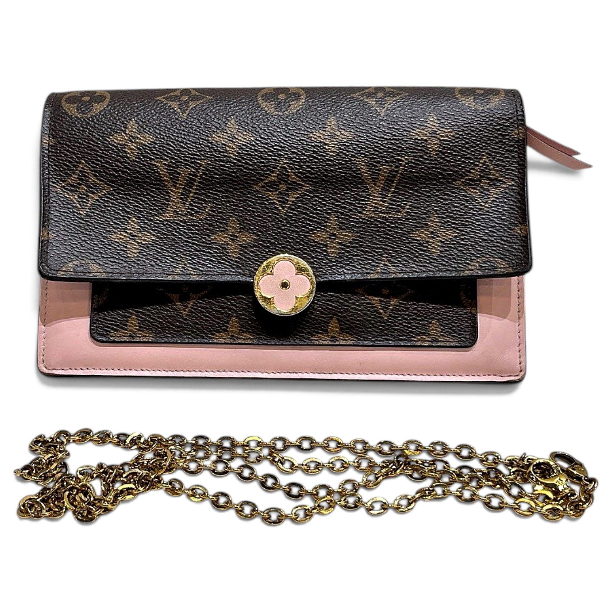 Flore chain leather handbag