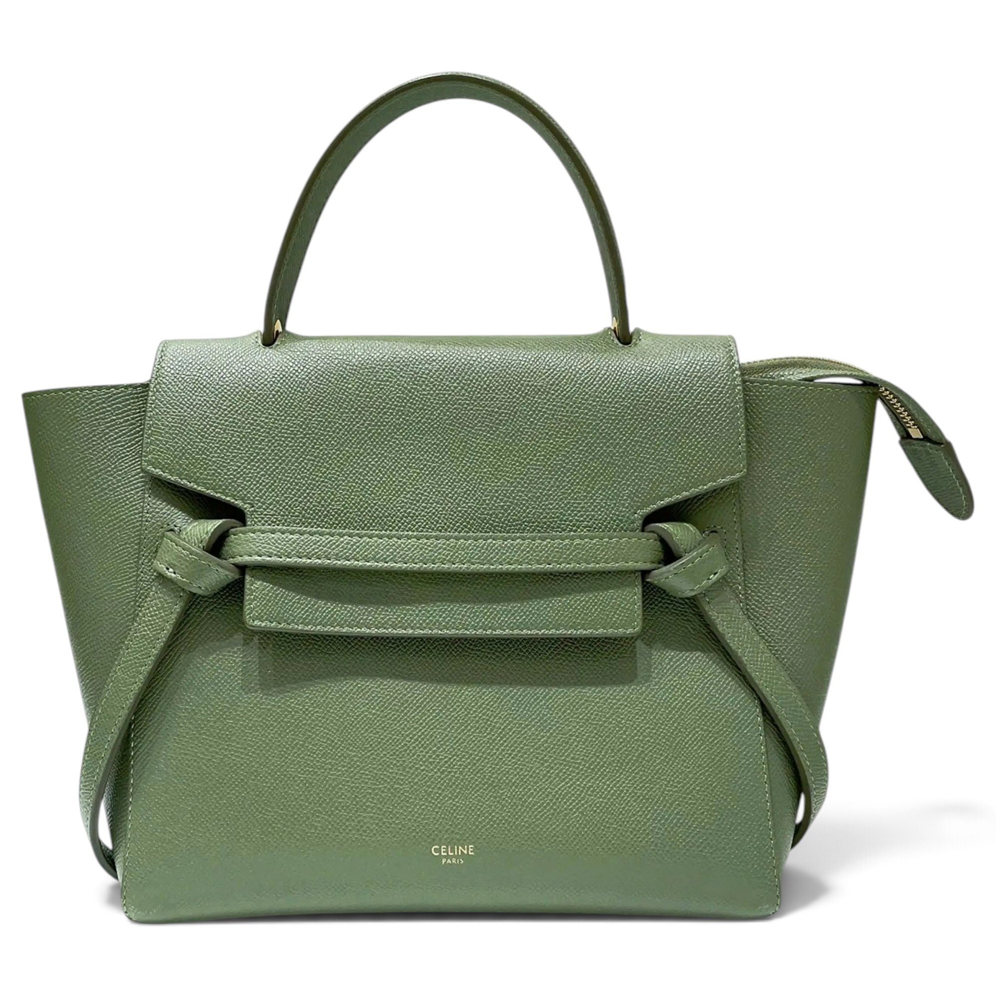 Belt leather handbag
