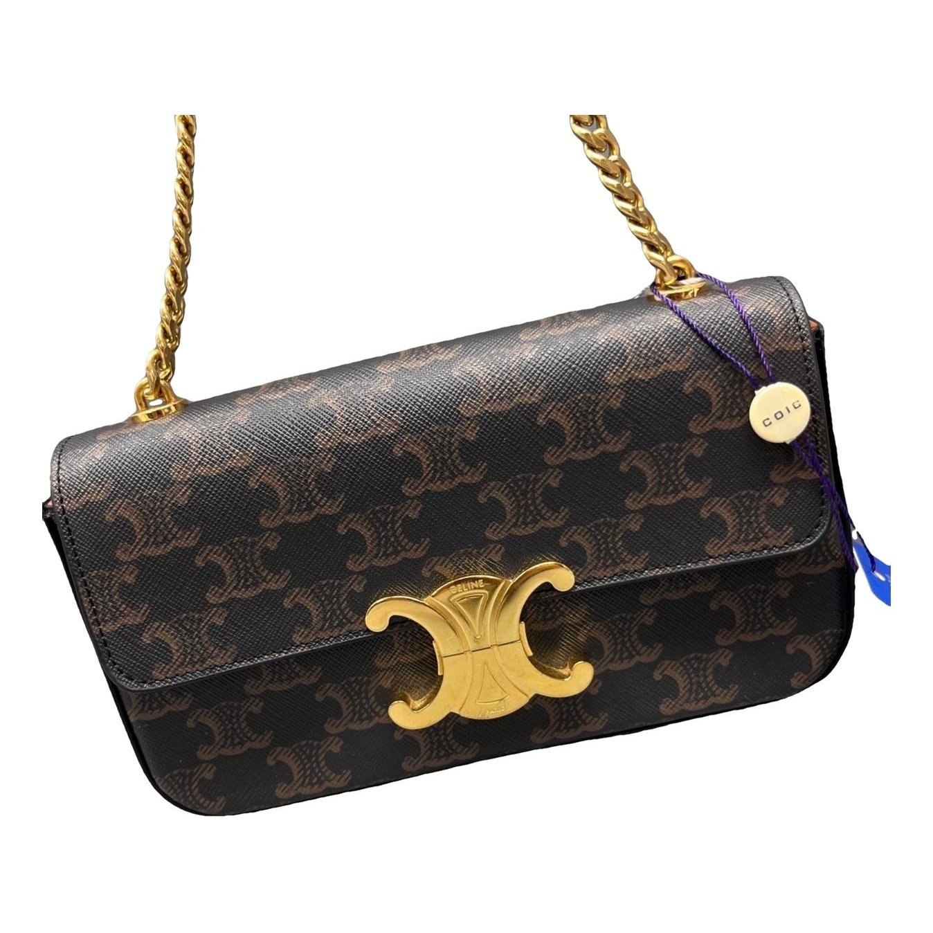 Triomphe Long leather handbag