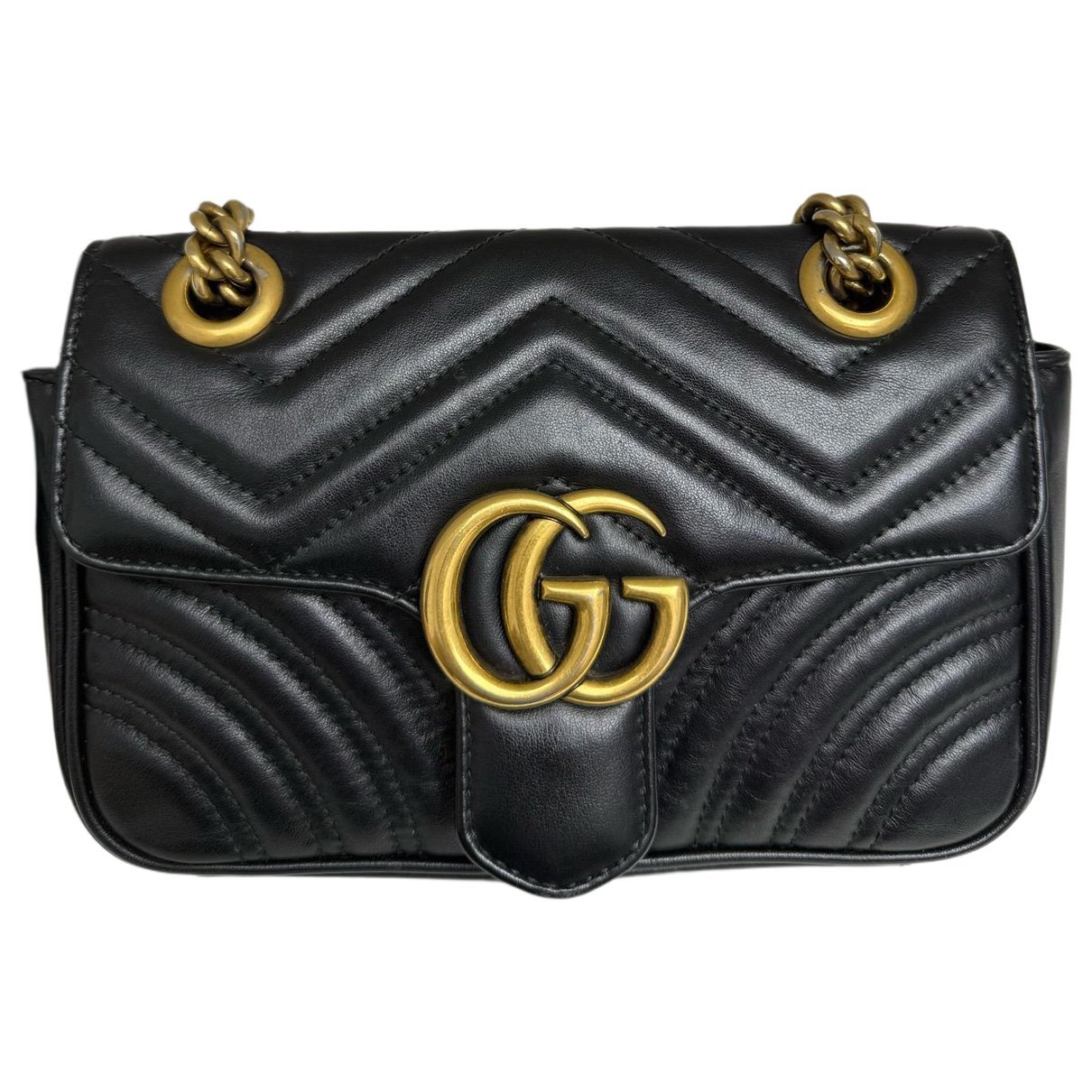 GG Marmont Flap leather handbag