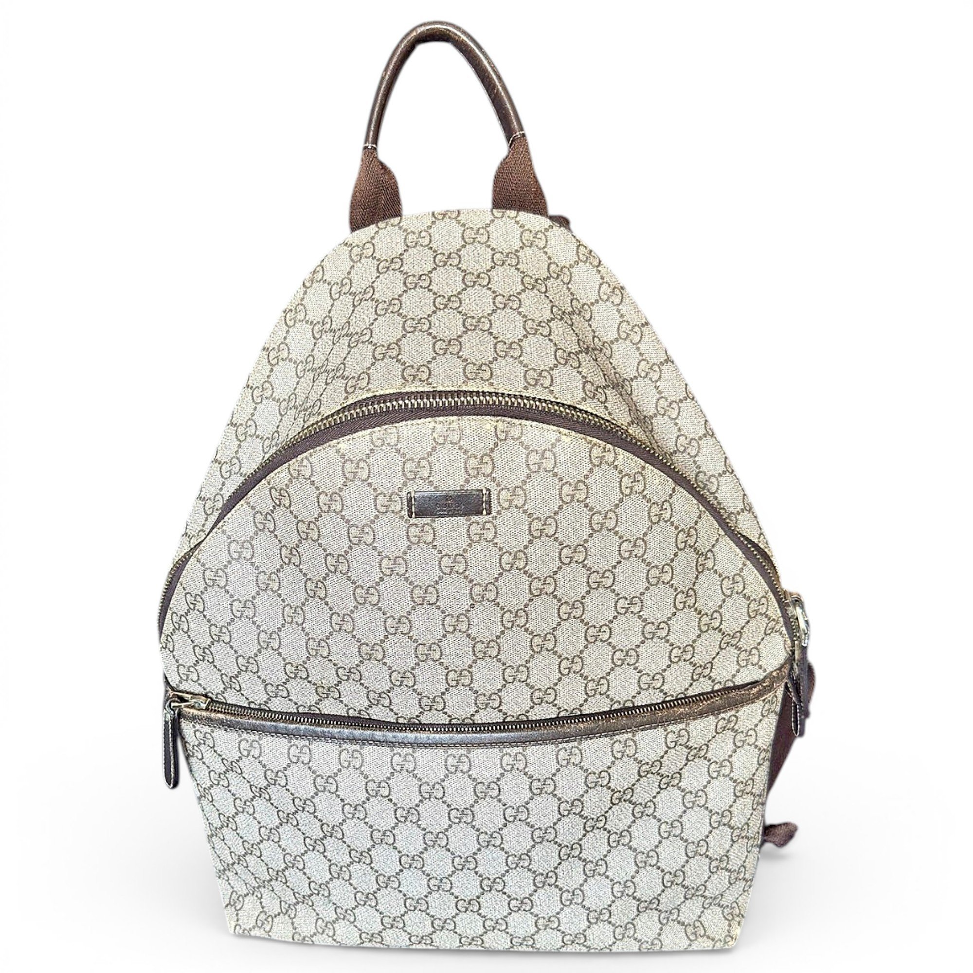 Leather backpack