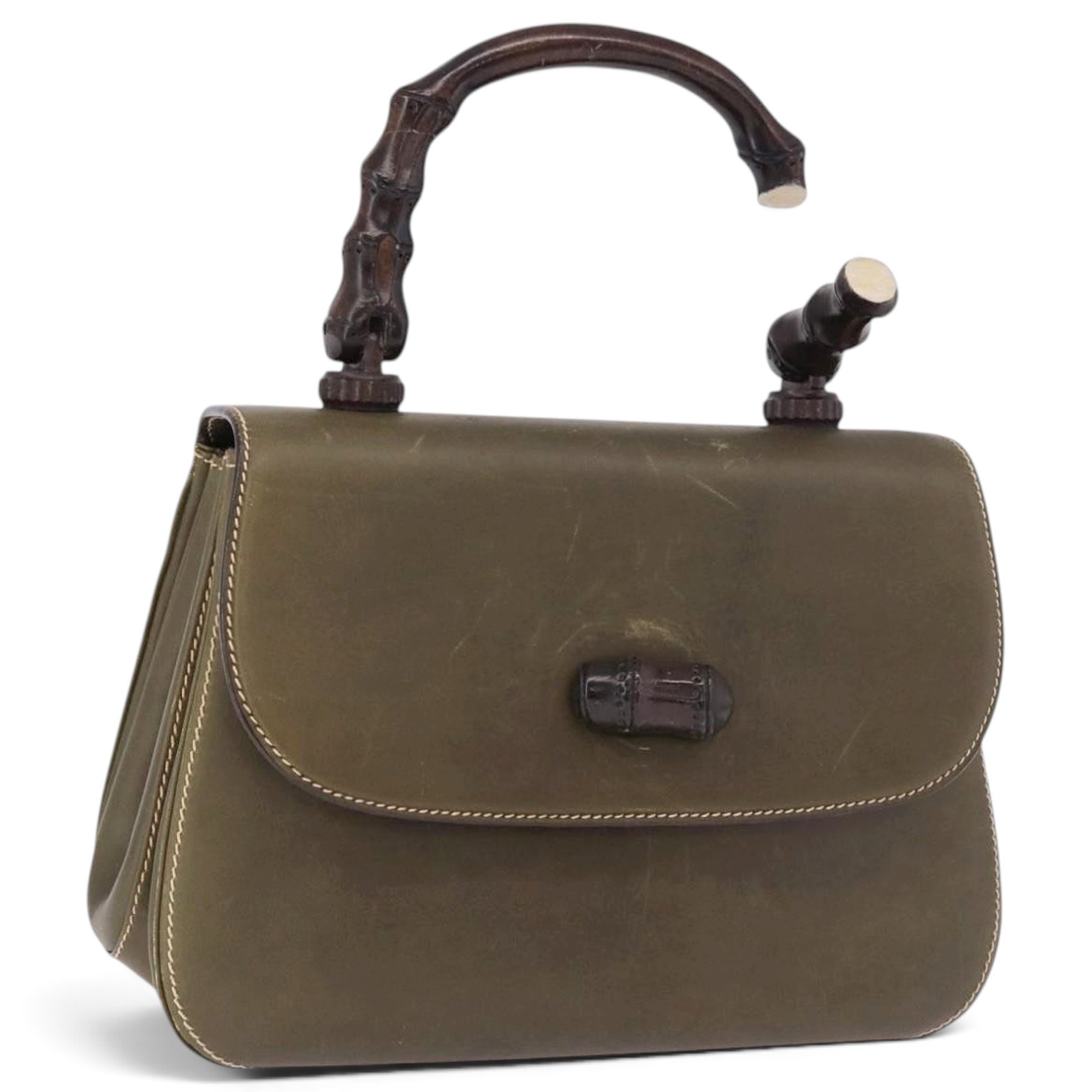 Gucci B leather handbag