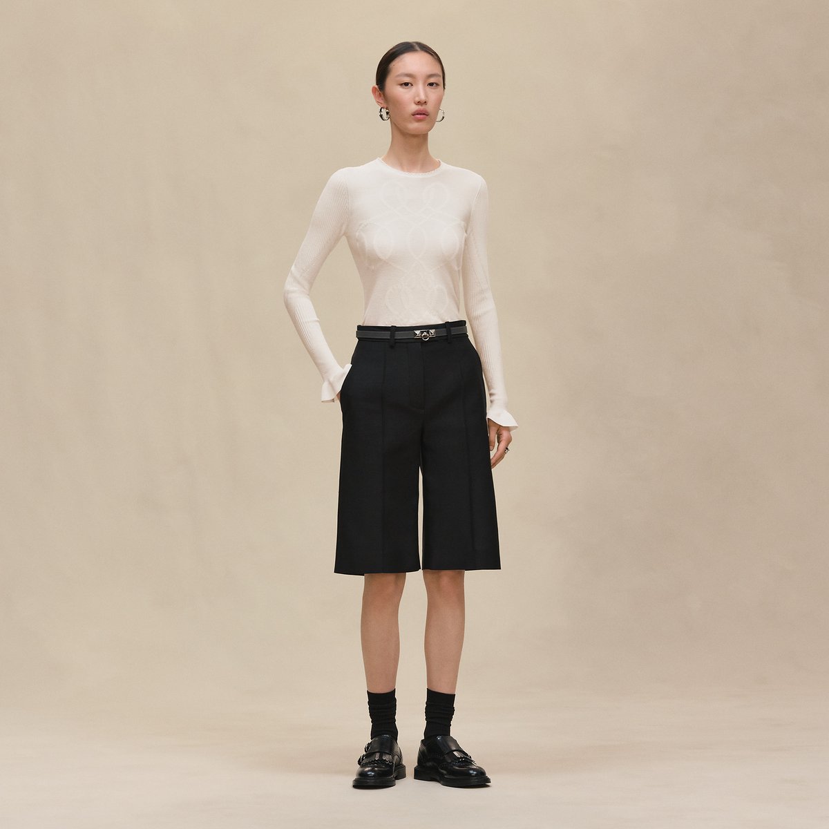 Blanc Naturel "Palefroi Remix" Light Long-sleeve Sweater