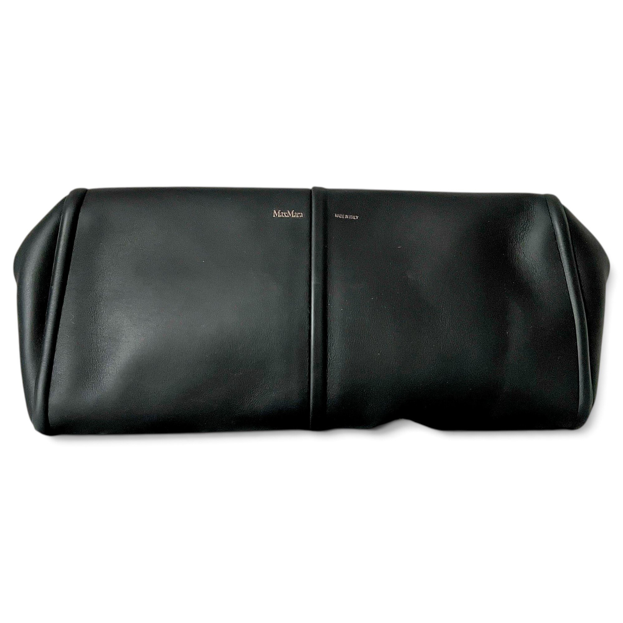 Leather clutch bag