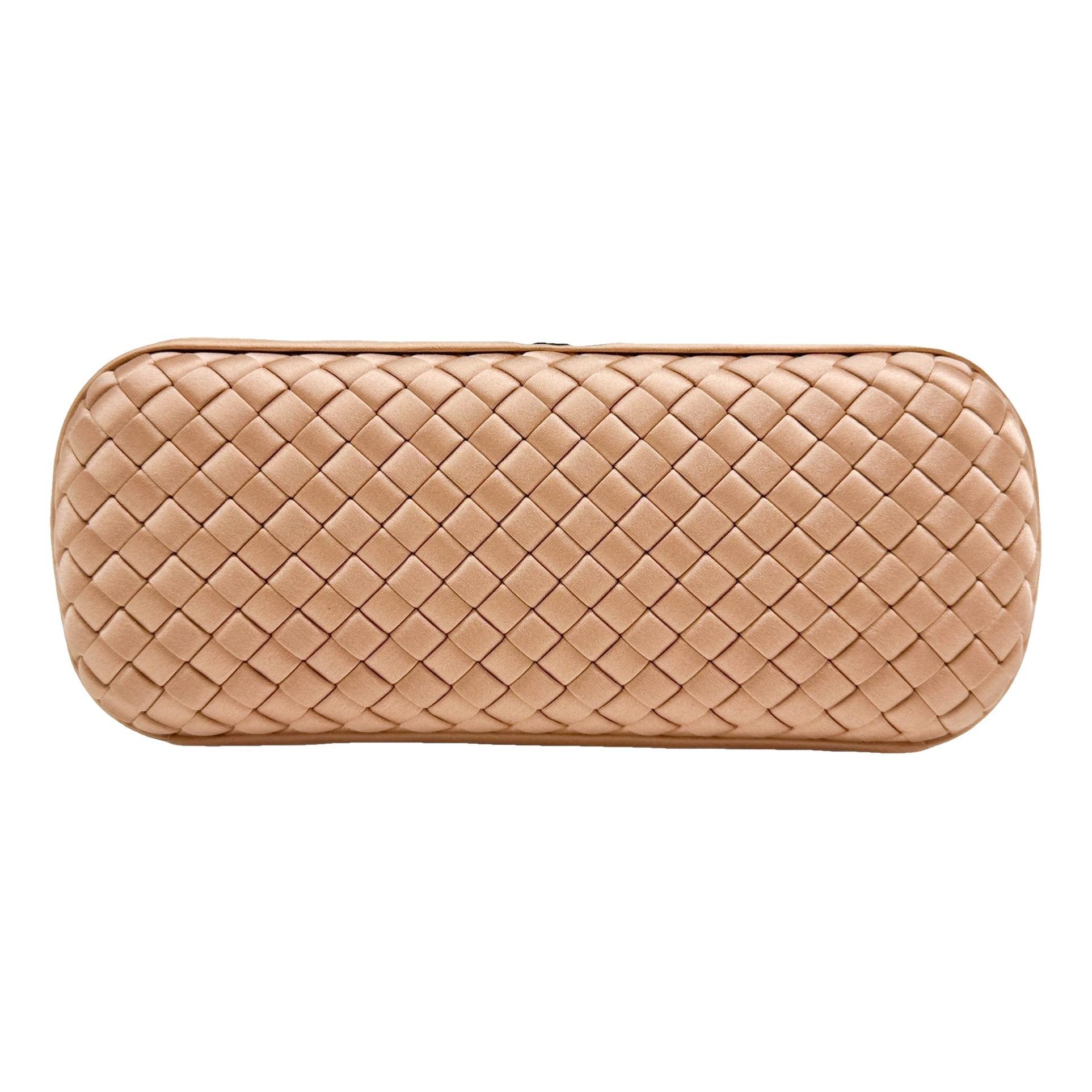 Pochette Knot silk clutch bag