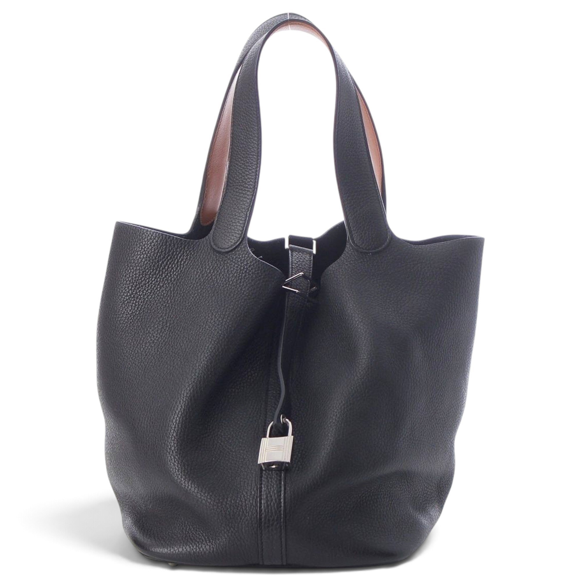 Picotin leather tote