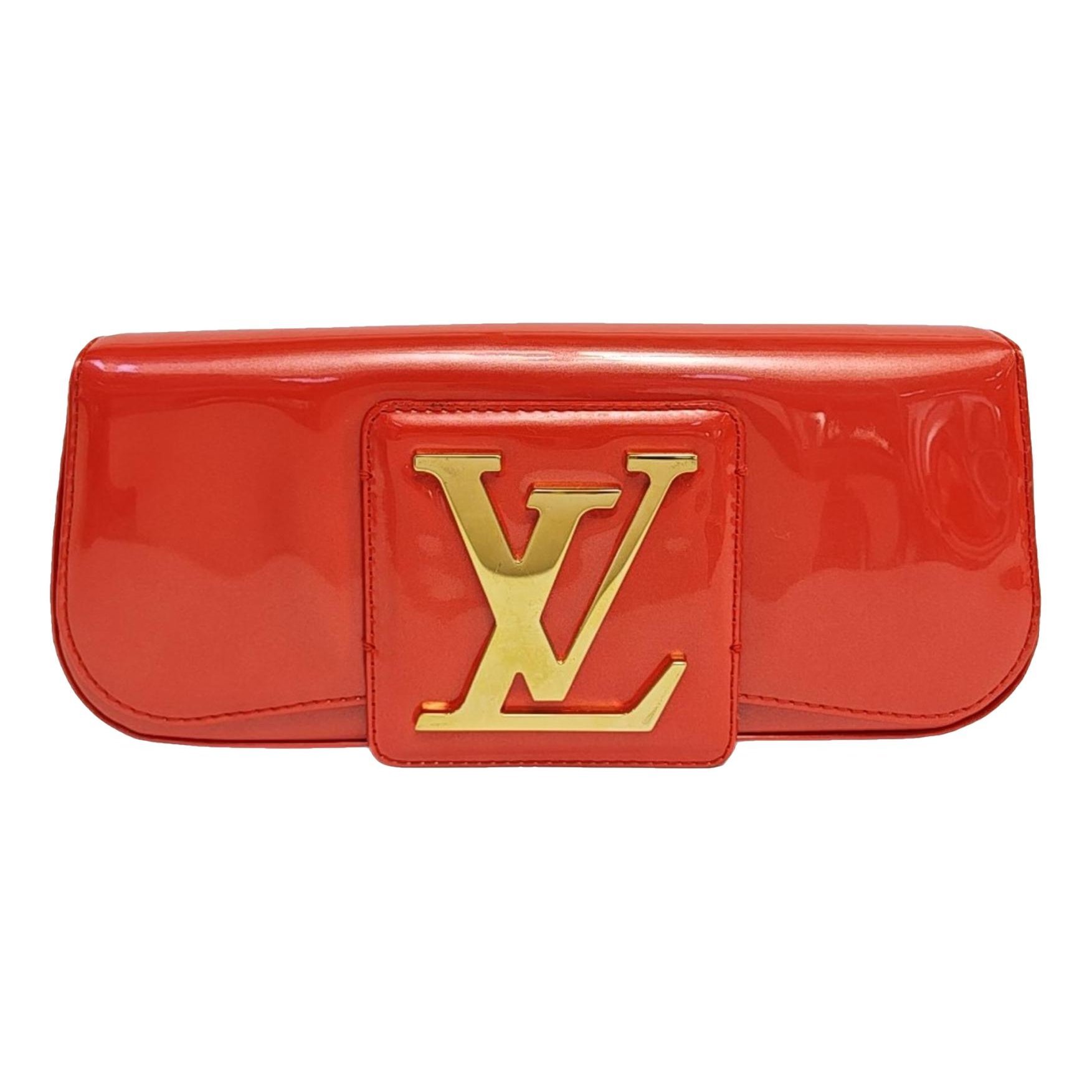 Sobe patent leather clutch bag