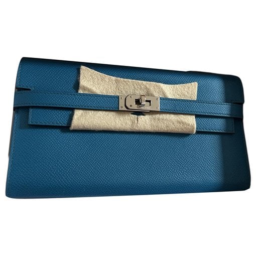 Leather clutch bag