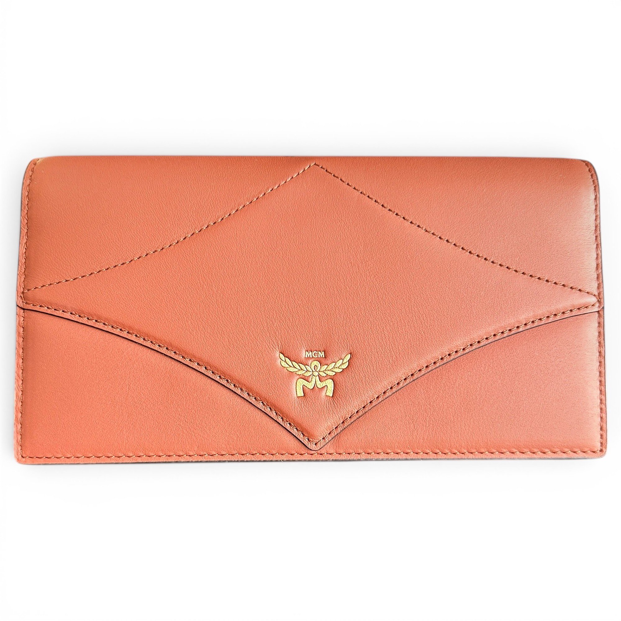 Leather clutch bag