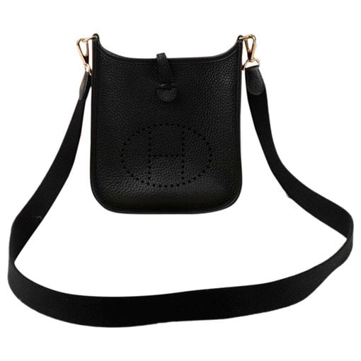 Leather clutch bag