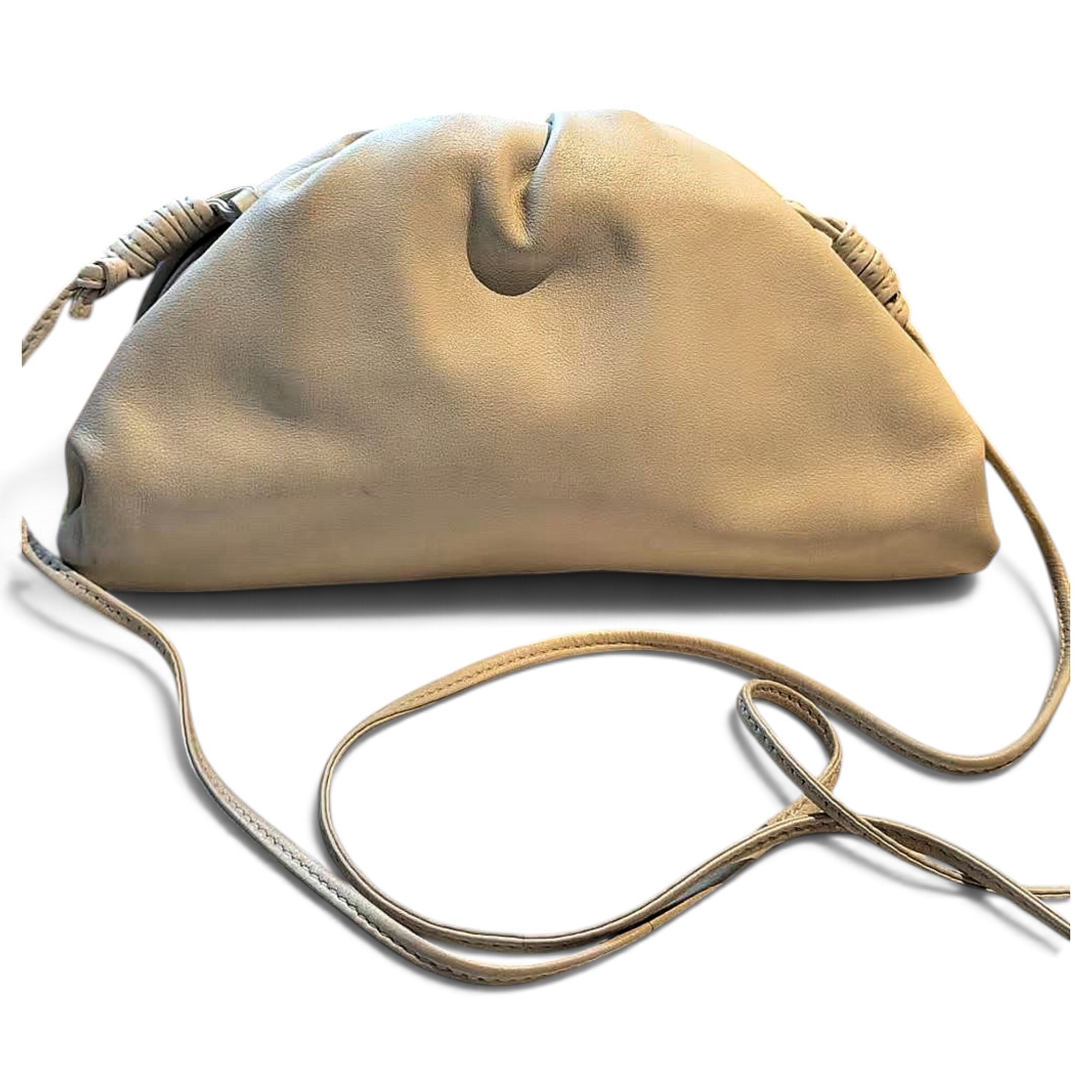 Pouch leather crossbody bag