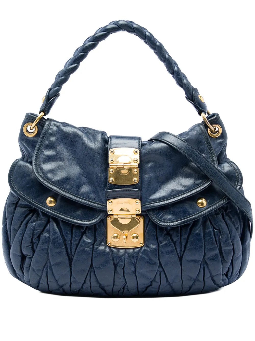 Miu Miu 2010-2026 Matelasse Nappa Coffer satchel