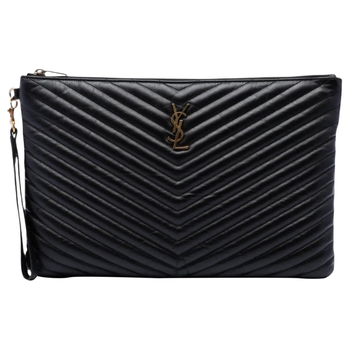 Cassandre leather clutch bag