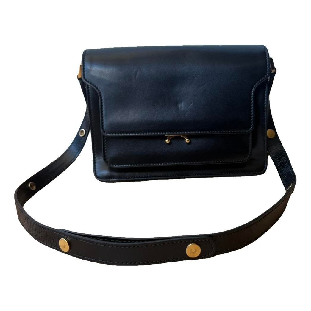 Trunk patent leather crossbody bag